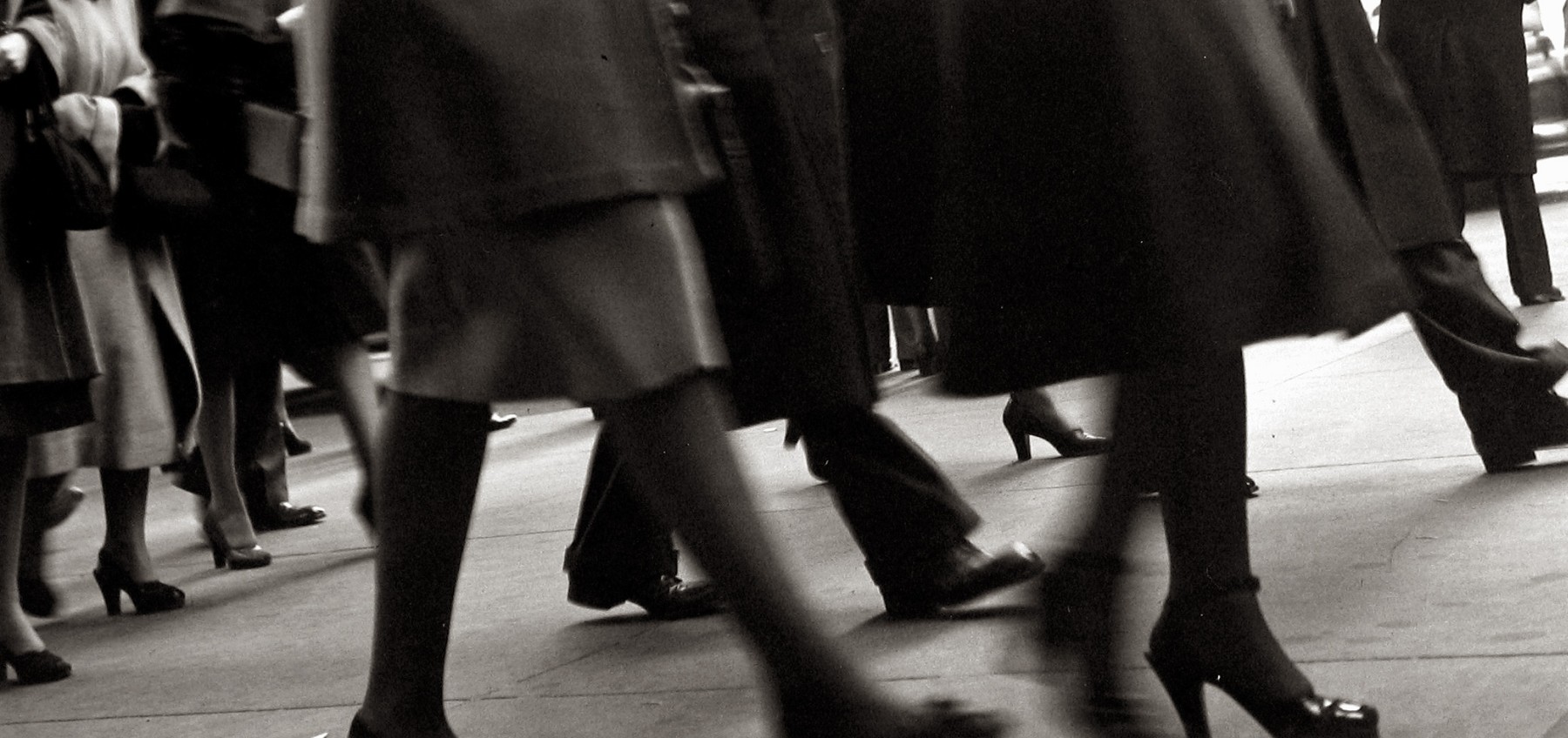 Rebecca Lepkoff  Midtown Manhattan, 1947  Gelatin silver print; printed c.1947  4 5/8 x 9 1/2 inches