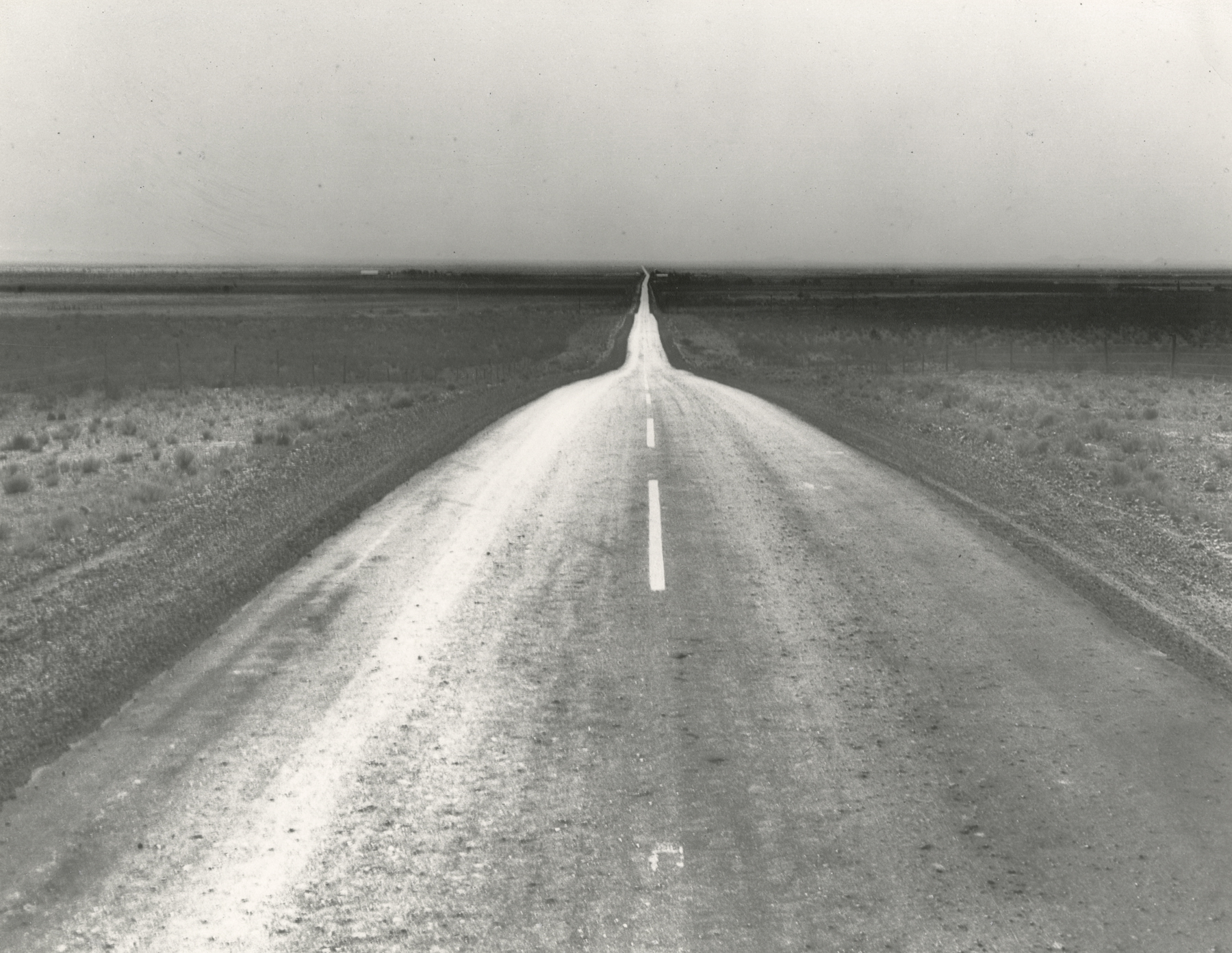 Dorothea Lange  The Road West, New Mexico, 1938  Gelatin silver print; printed c.1950s-60s  10 1/2 x 13 3/8 inches