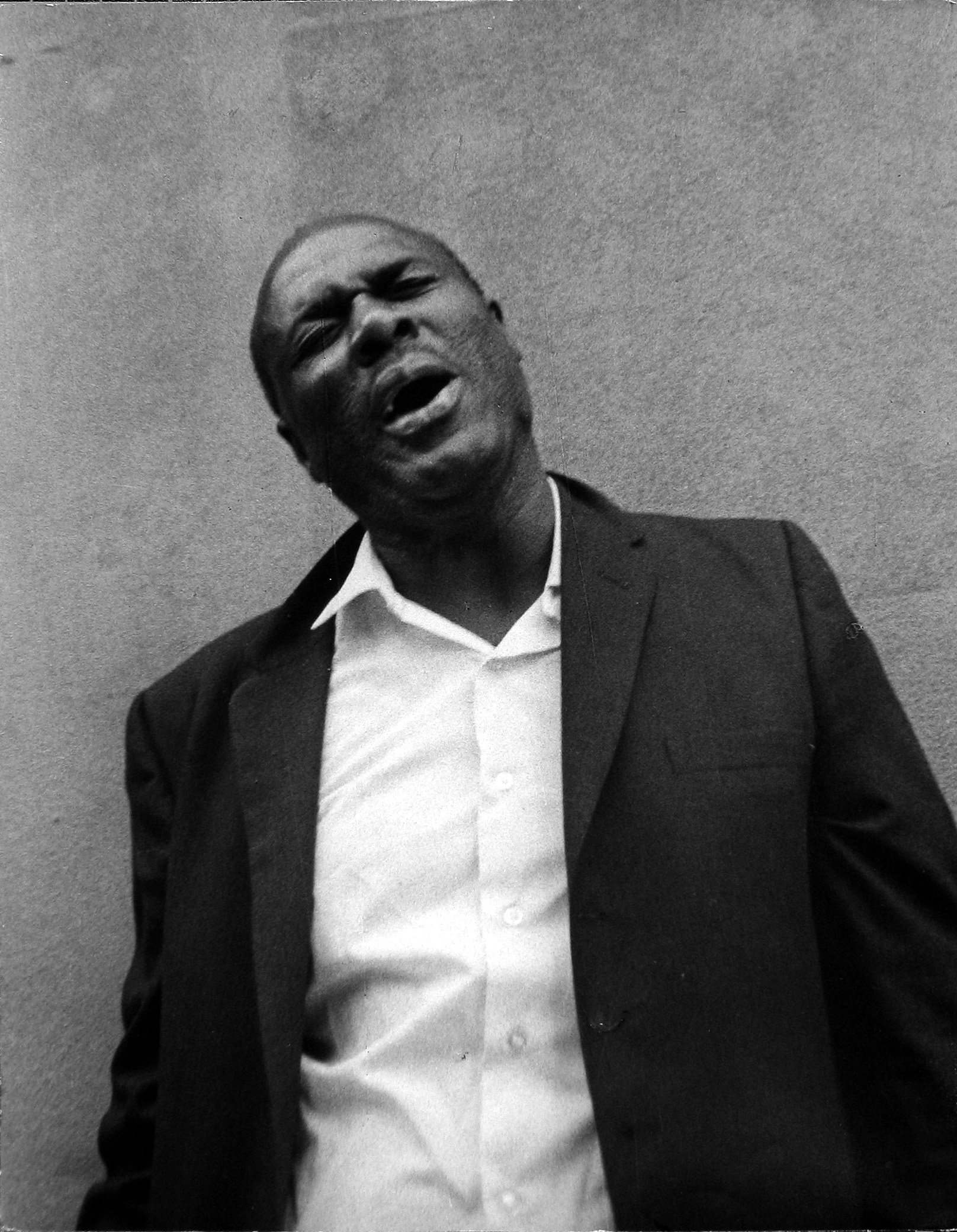 Leon Levinstein, Untitled (man singing), n.d., Howard Greenberg Gallery, 2019