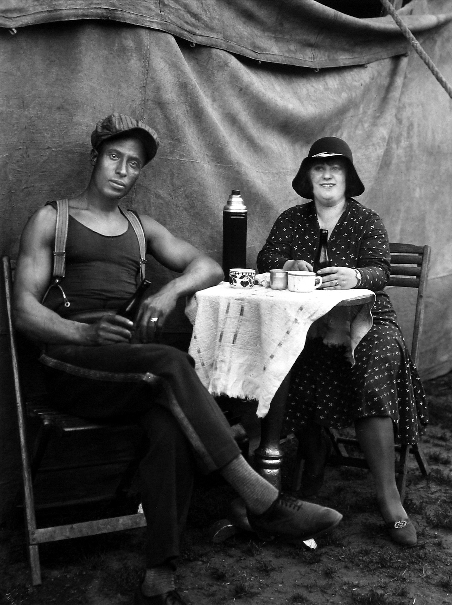August Sander - Circus Workers, Duren, 1930 - Howard Greenberg Gallery