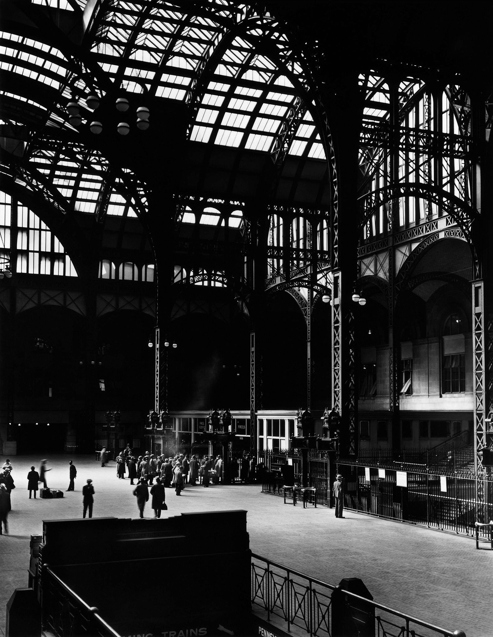 Pennsylvania Station Interior #1, New York, c.1934  Gelatin silver print; printed later  49 x 40 inches