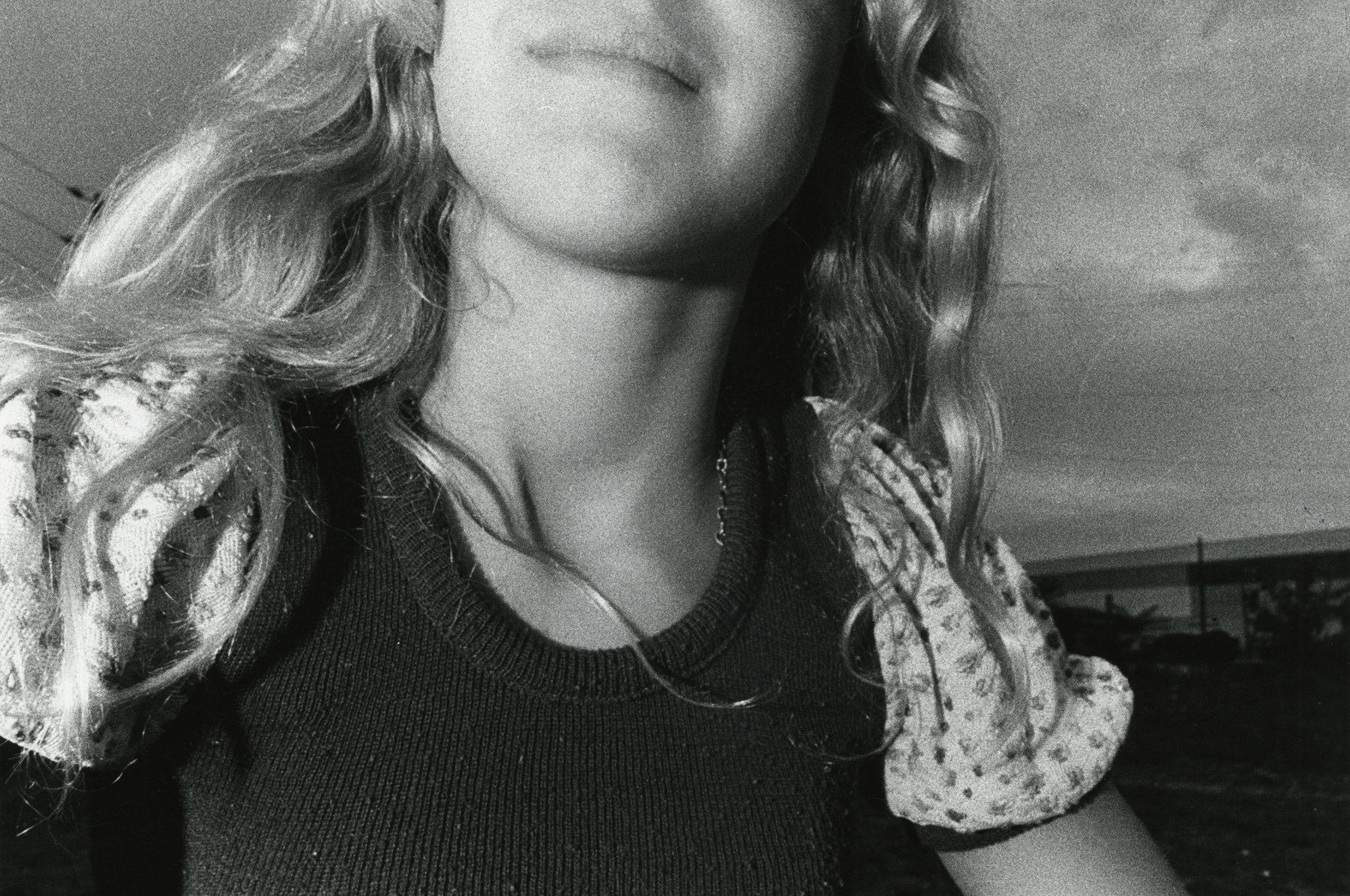 Mark Cohen, Wisp of Hair, August 21, 1973     Gelatin silver print; printed later 12 5/8 x 17 3/4 inches