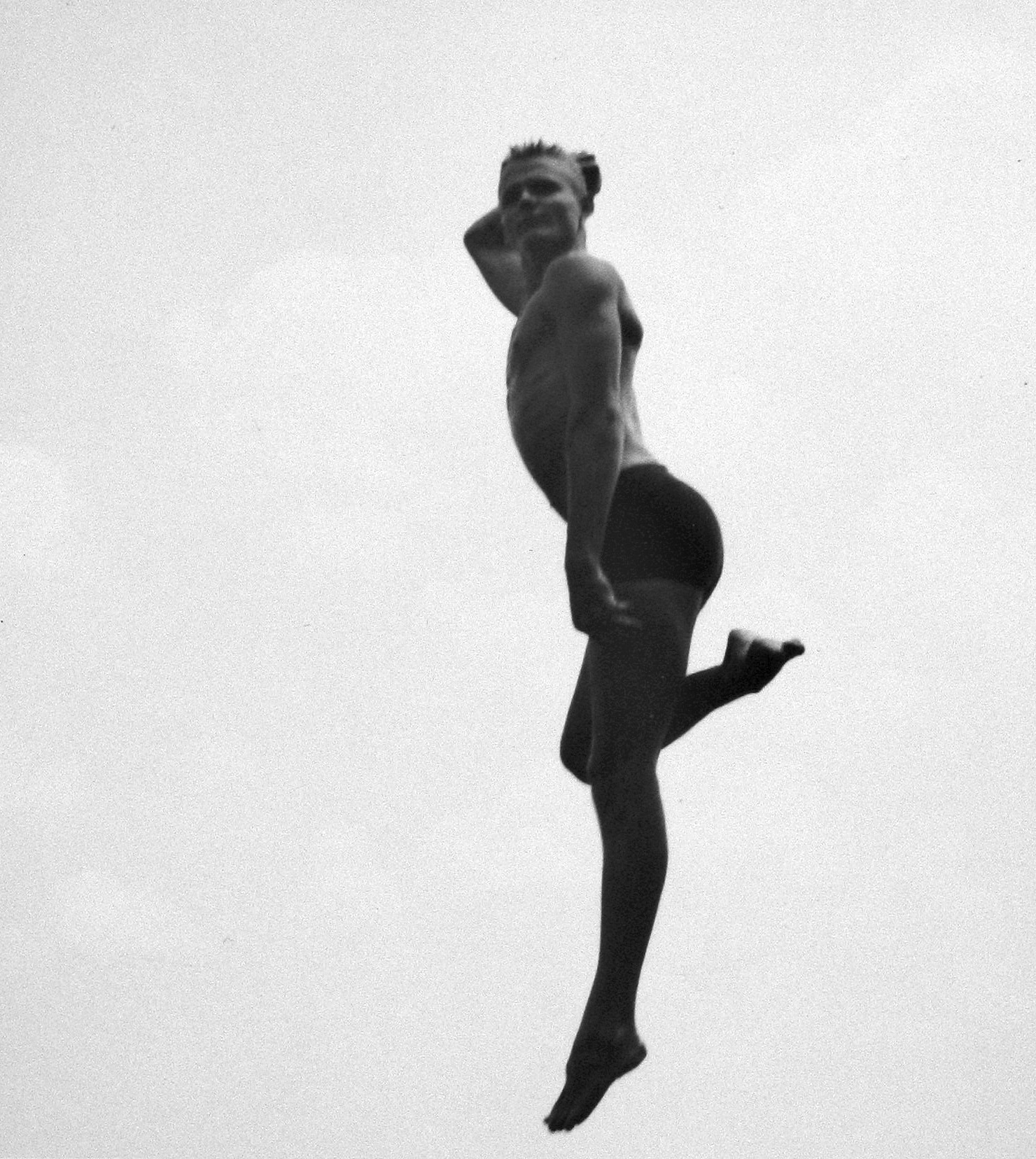 Pleasures and Terrors of Levitation, 1957  Gelatin silver print; printed no later than 1965  5 x 5 1/2 inches