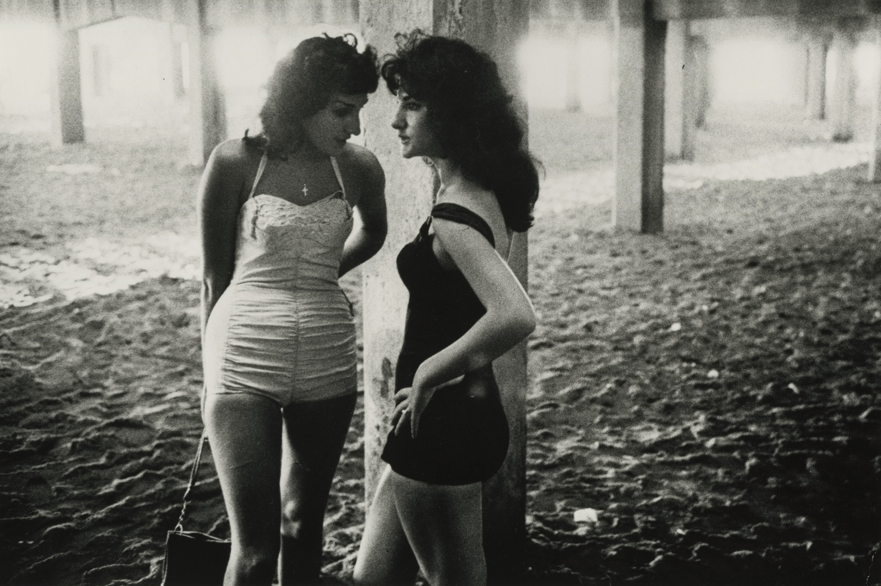 Girls, Coney Island, 1959  Gelatin silver print; printed later   11 x 14 inches