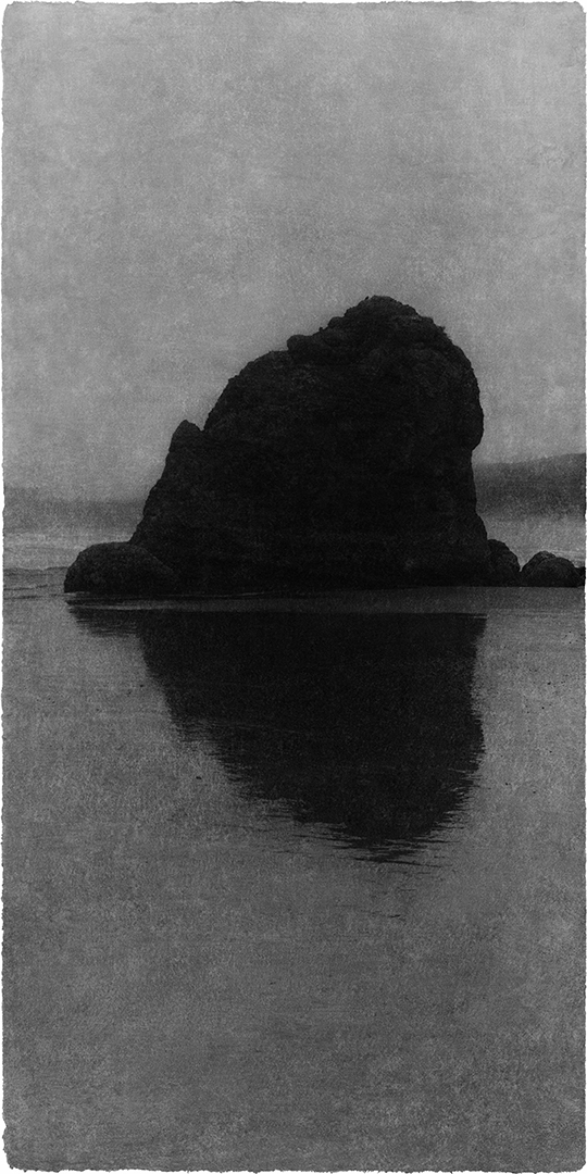 Opening #13, 2016  Archival pigment print on Korean Mulberry Paper  57 1/2 x 30 1/8 inches