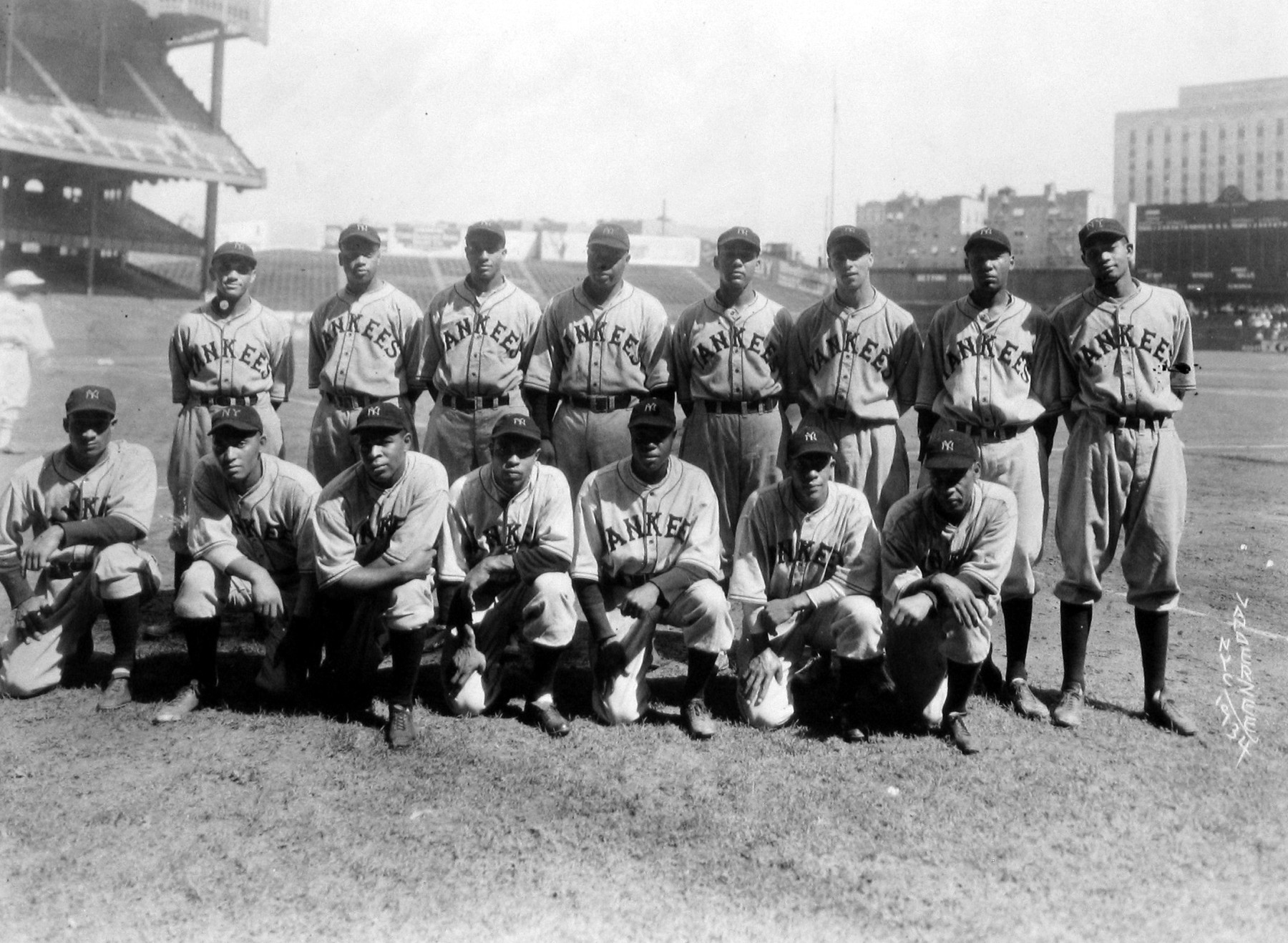 New York Black Yankees, 1934  Gelatin silver print; printed c.1970  7 5/8 x 9 3/8 inches