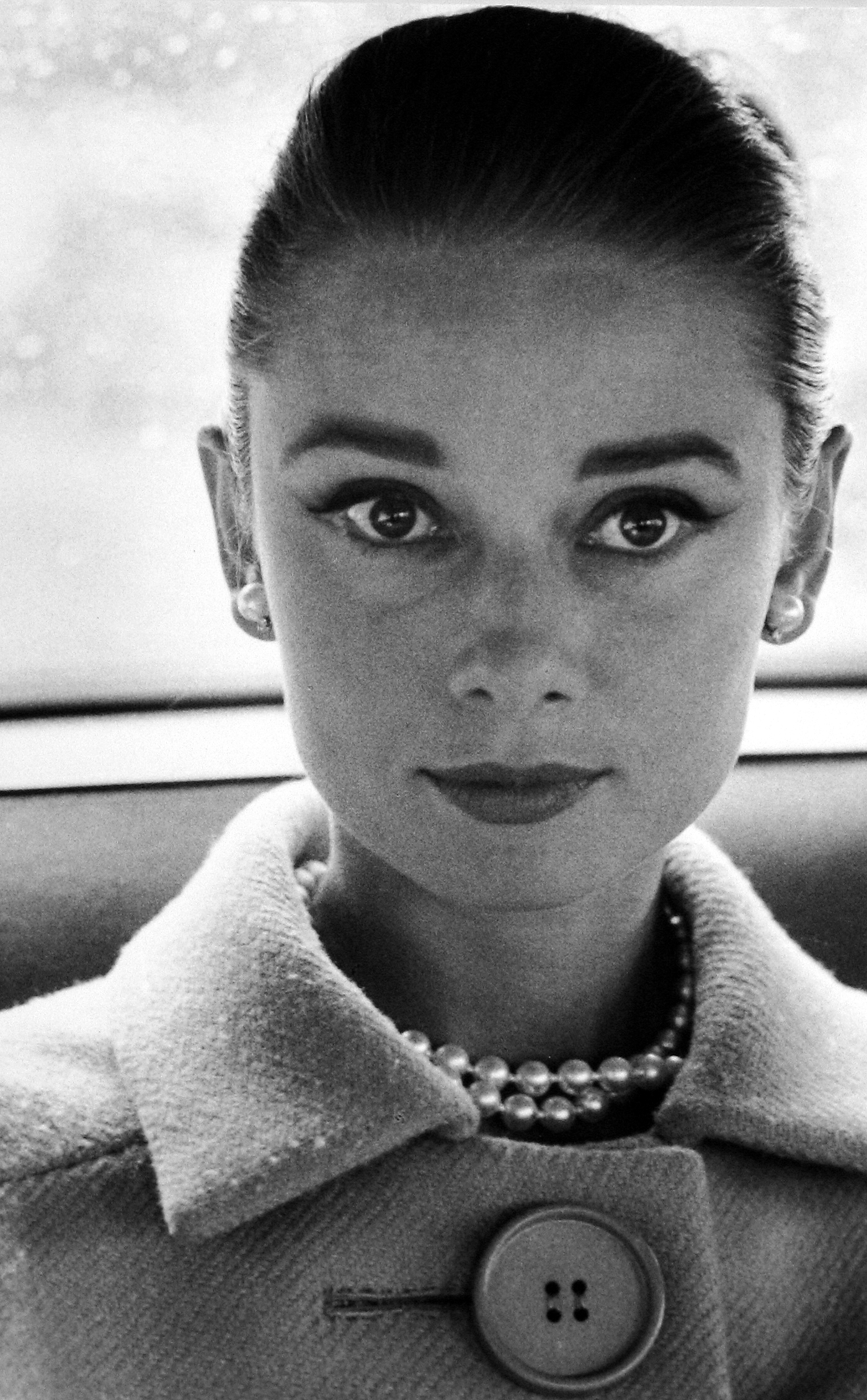 Henry Wolf - Audrey Hepburn close-up portrait, c.1959 - Howard Greenberg Gallery