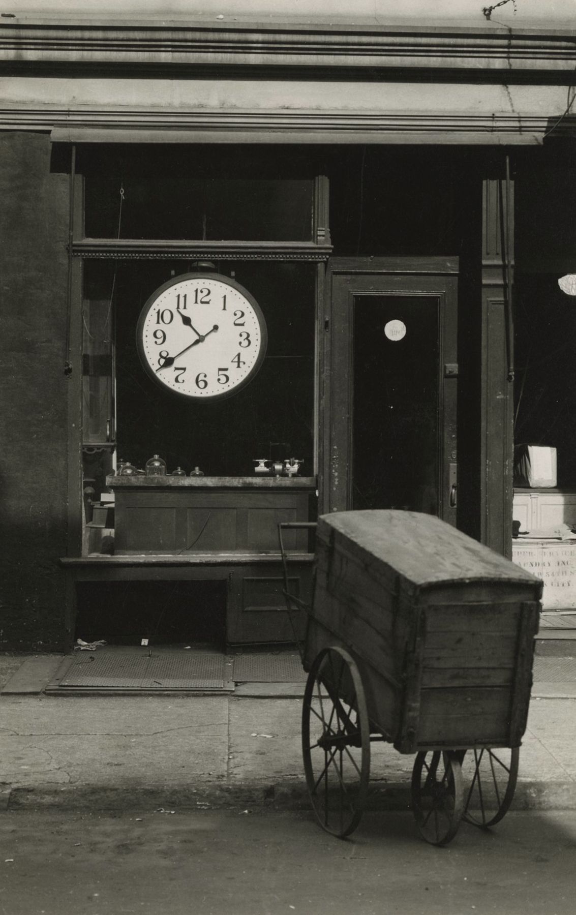 Repair Shop, Christopher Street, New York, 1948-50  Gelatin silver print; printed c.1948-50  6 1/8 x 4 inches