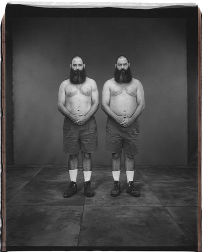 Don and Dave Wolf, Twinsburg, Ohio, 2002  Polaroid  30 x 22 inches