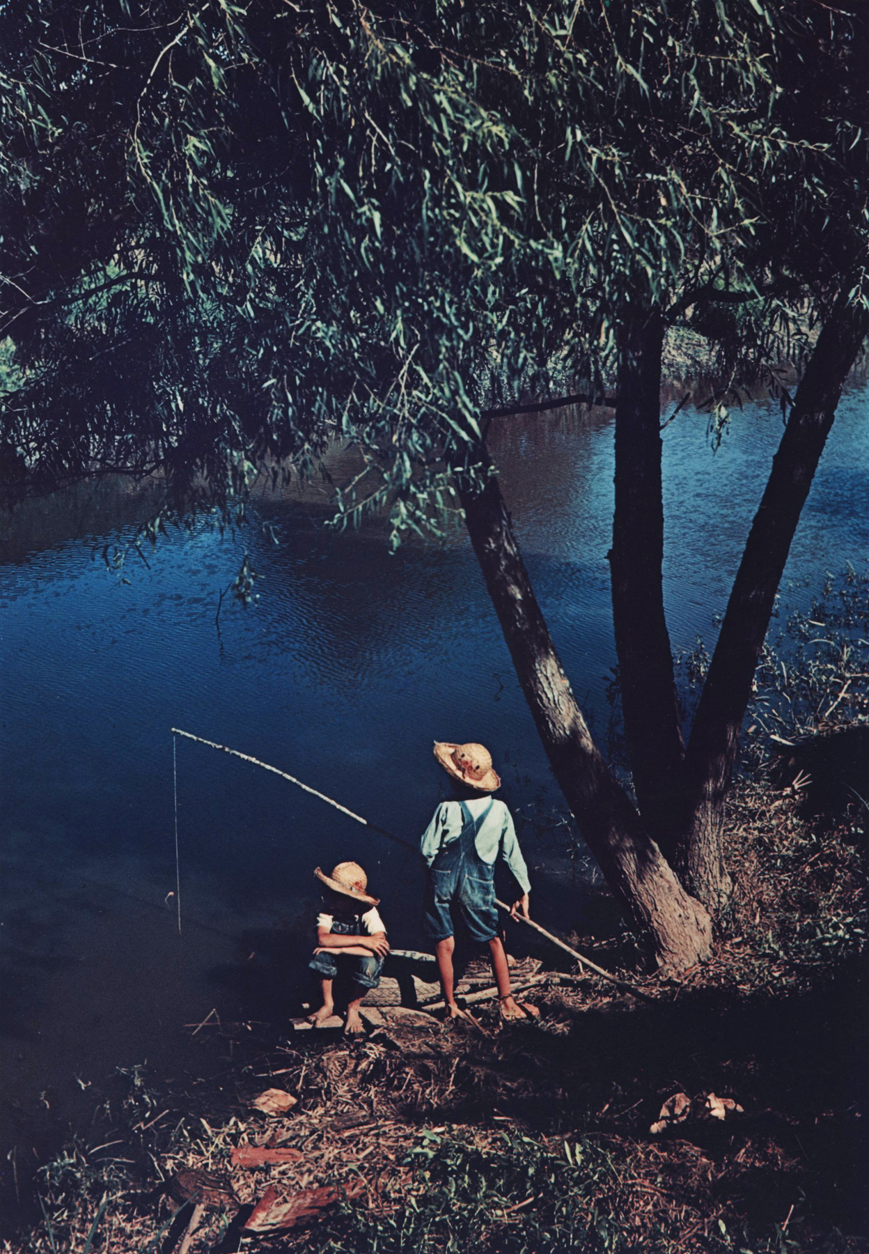 Marion Post-Wolcott - Boys fishing in Southern U.S., Schriever, LA, June 1940 - Howard Greenberg Gallery