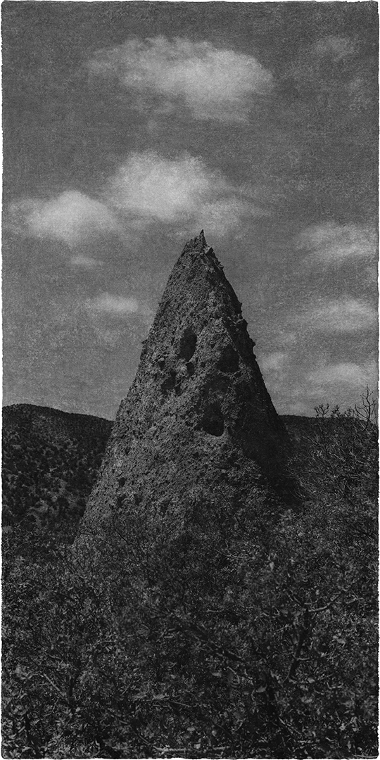 Opening #18, 2016  Archival pigment print on Korean Mulberry Paper  57 3/8 x 30 inches