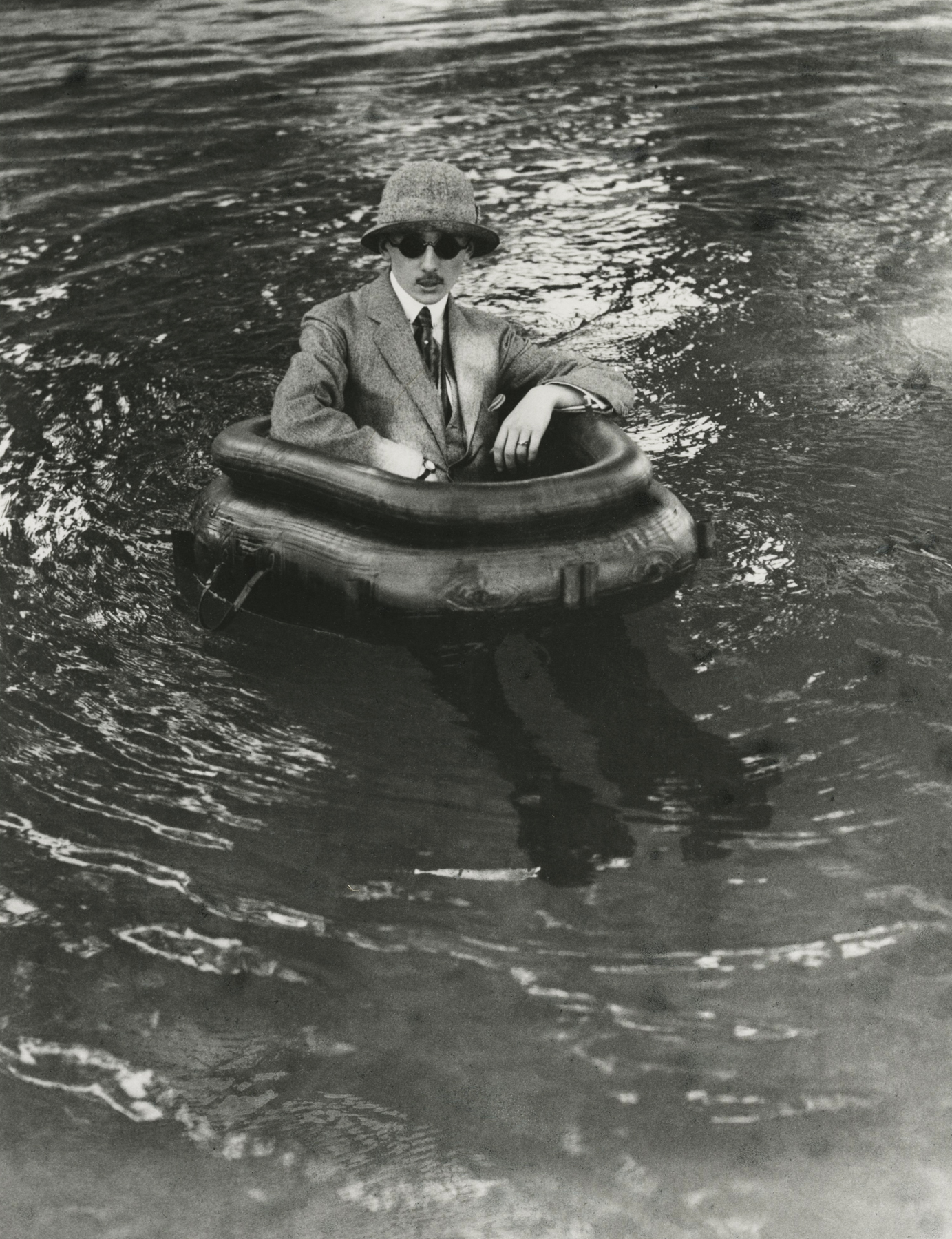 Jacques-Henri Lartigue - Zissou in his Tire-Boat, 1911 - Howard Greenberg Gallery
