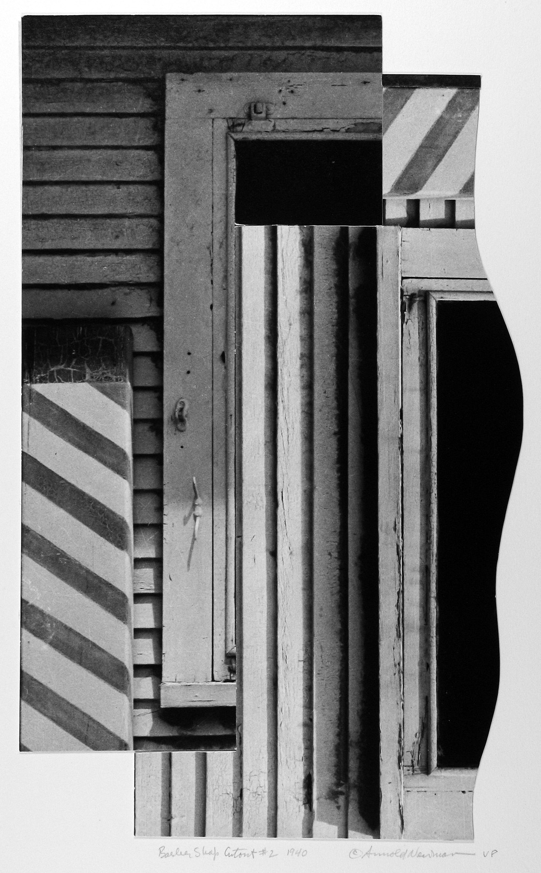 Arnold Newman - Barber Shop Cutout, West Palm Beach, FL, 1940 - Howard Greenberg Gallery