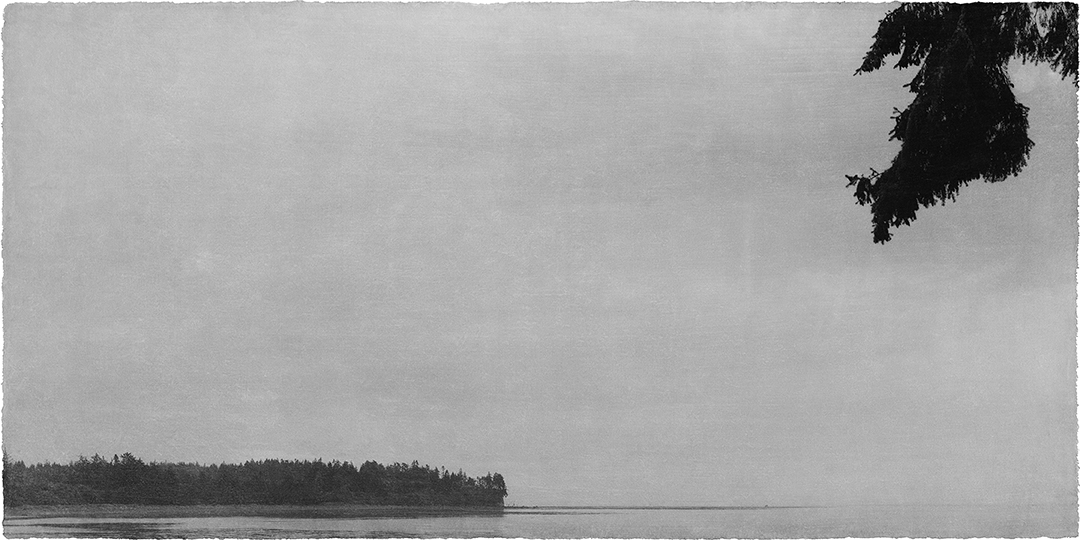 Opening #16, 2016  Archival pigment print on Korean Mulberry Paper  30 x 57 3/8 inches