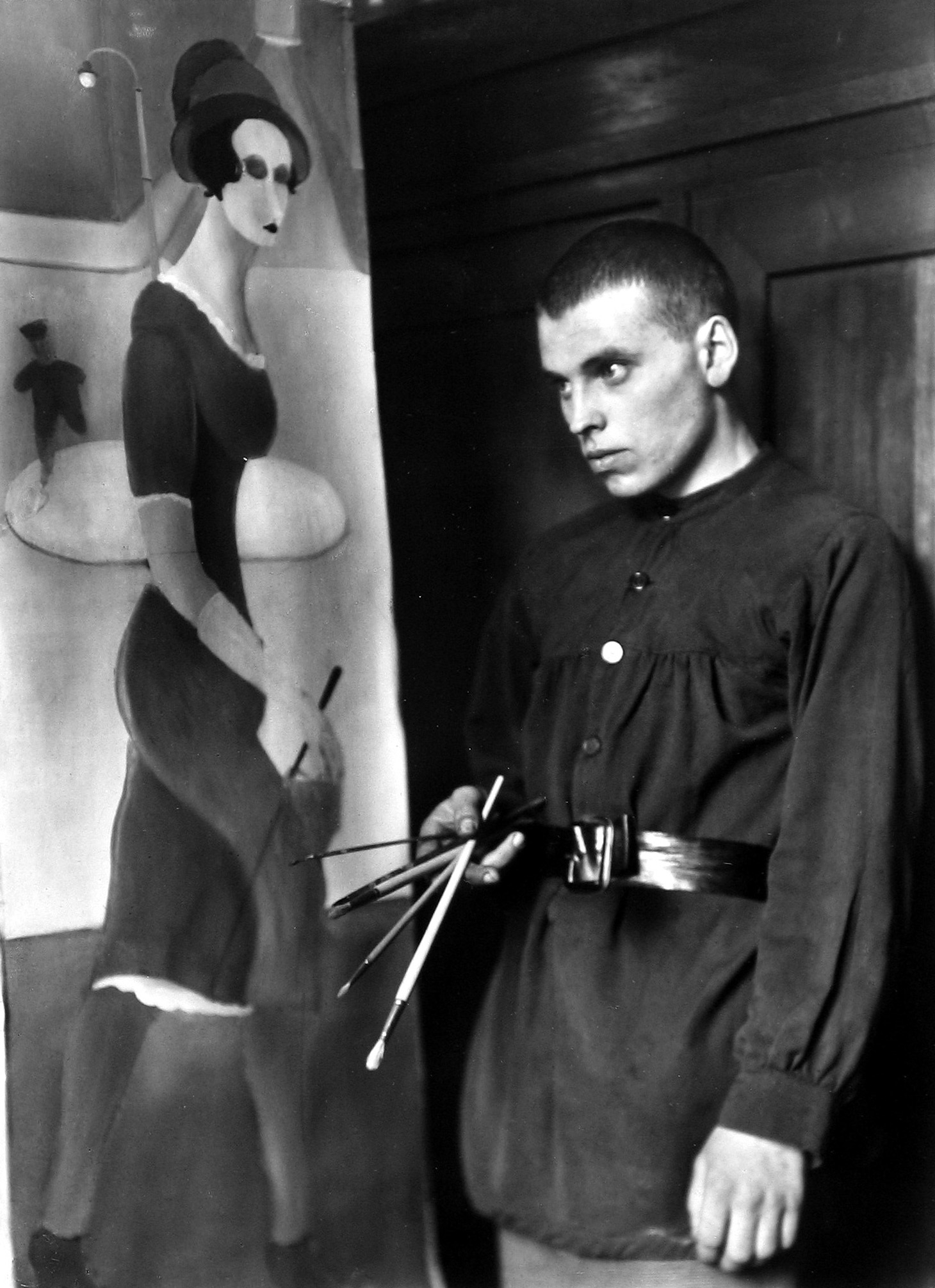 August Sander - The Painter Brockmann, 1922 - Howard Greenberg Gallery