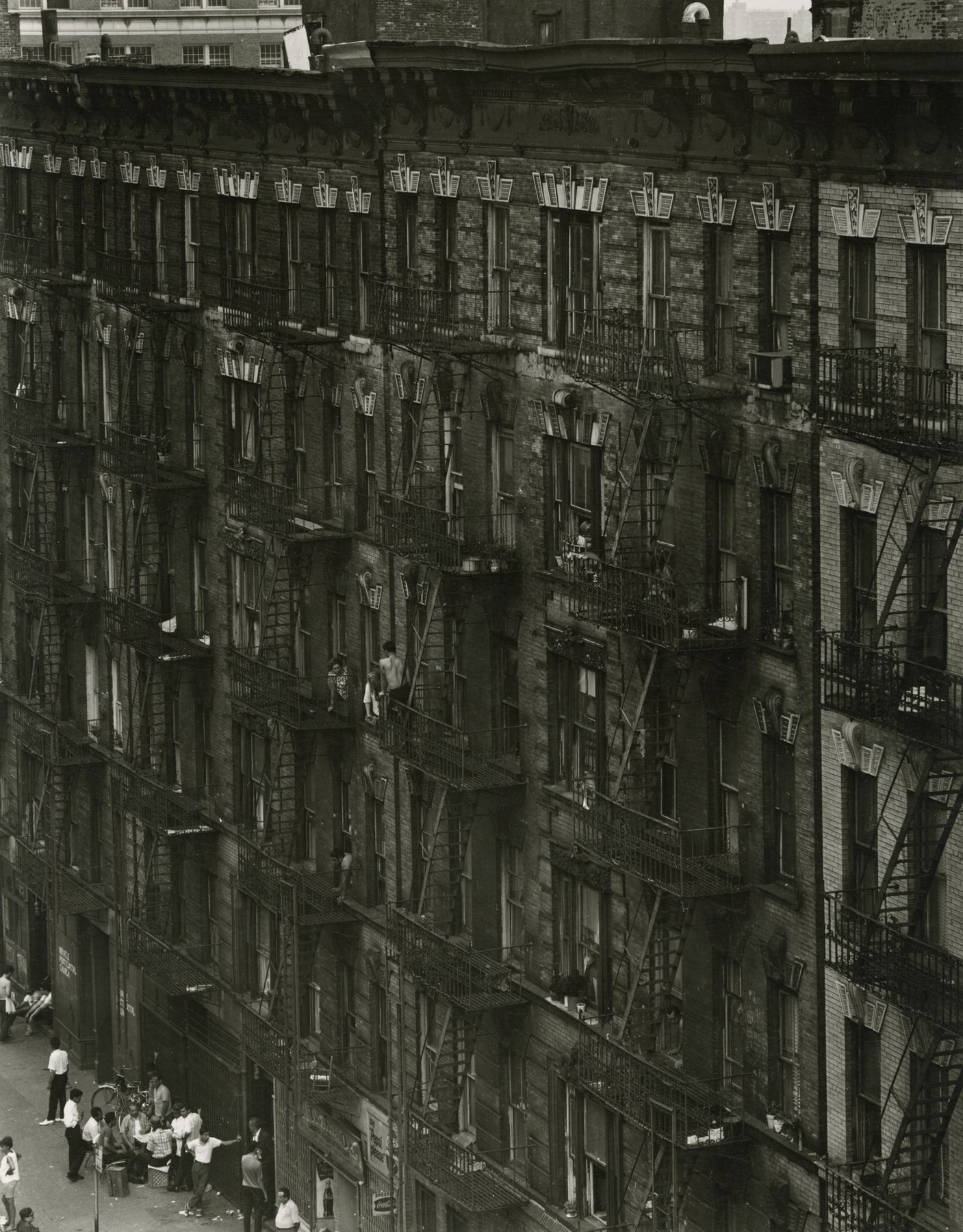 East 100th Street, 1966-68  Gelatin silver print; printed c.1966-68  12 x 9 1/2 inches