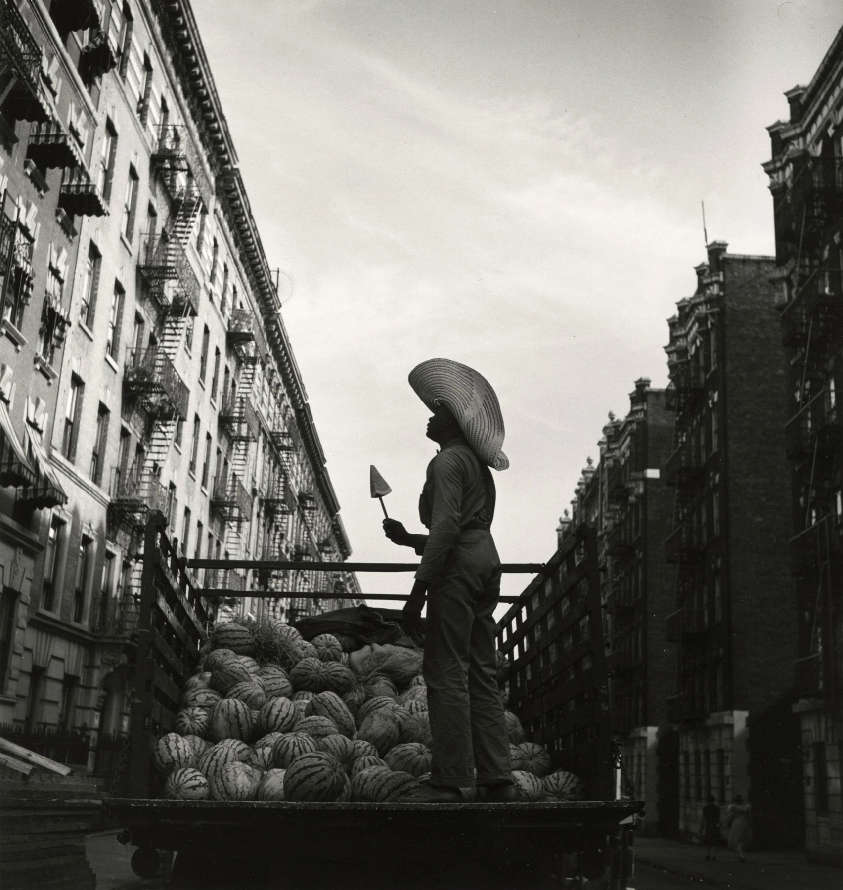Aaron Siskind - Watermelon Man, Harlem, 1940 - Howard Greenberg Gallery