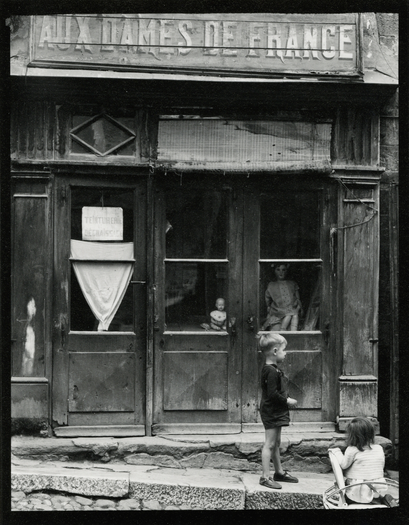 Aux Dames de France, France, 1950  Gelatin silver print; printed c.1950  6 x 4 3/4 inches