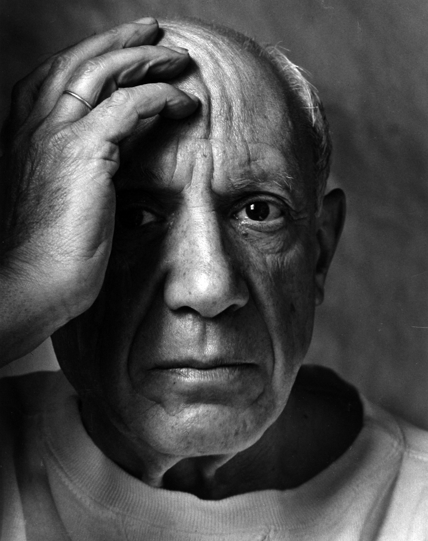 Arnold Newman - Pablo Picasso, Vallauris, France, 1954 - Howard Greenberg Gallery