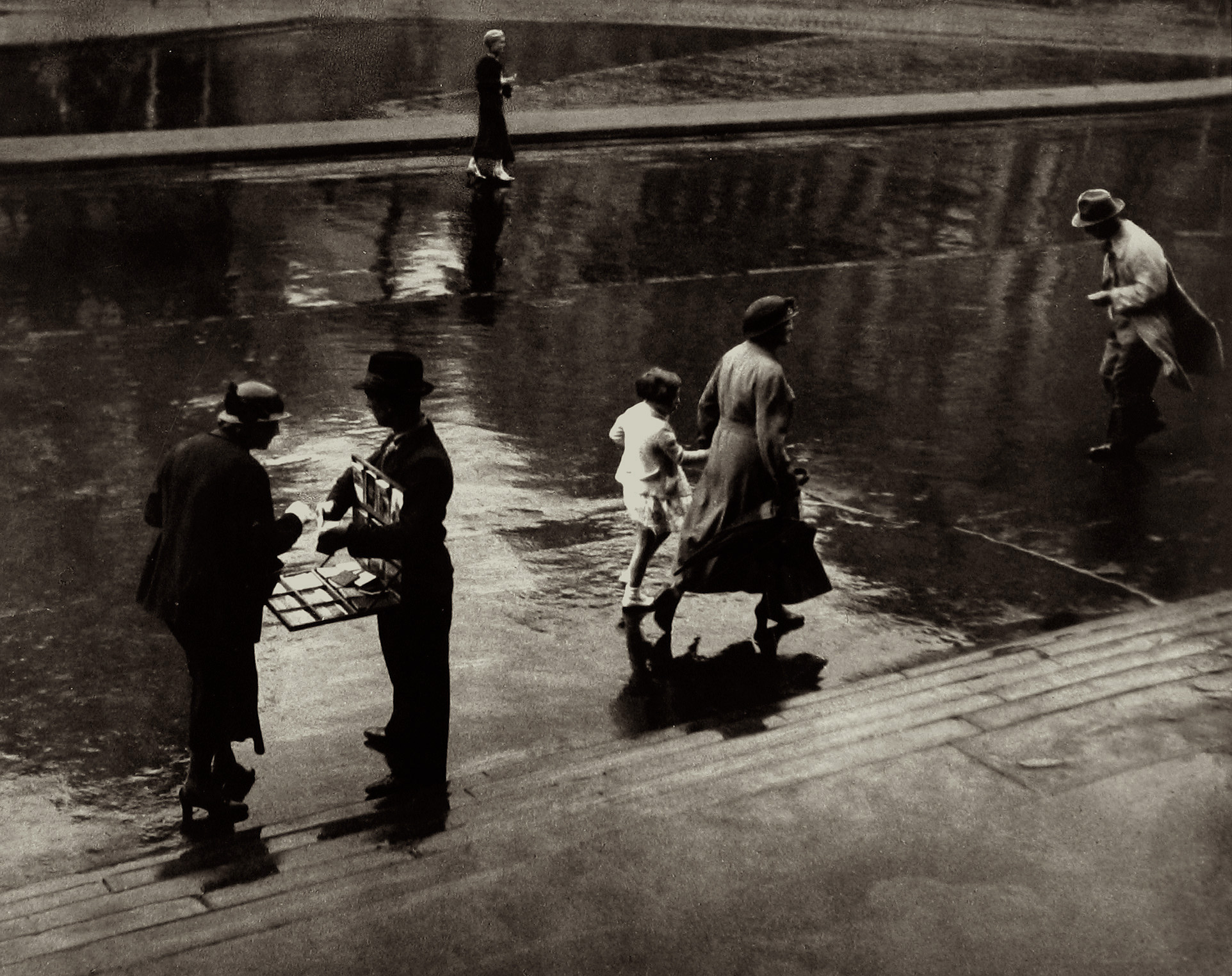 Adolf Fassbender - Passers - By, c.1935 - Howard Greenberg Gallery