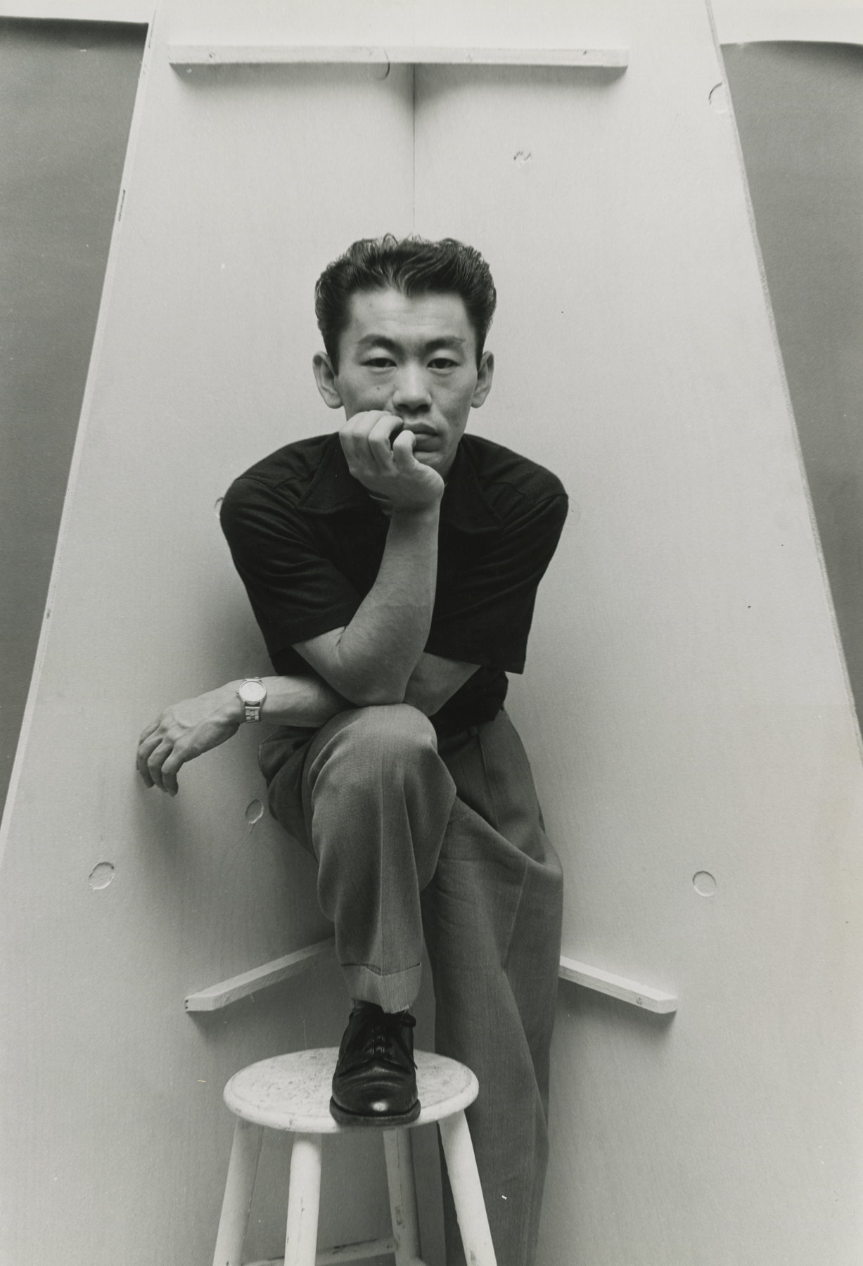 Portrait of Robert Miyataki, 1955-56 Gelatin silver print; printed c.1955-56 16 7/8 x 13 7/8 inches