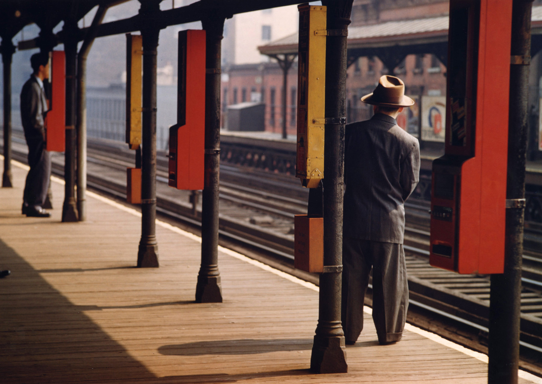 Esther Bubley - Man on Platform, c.1951 - Howard Greenberg Gallery