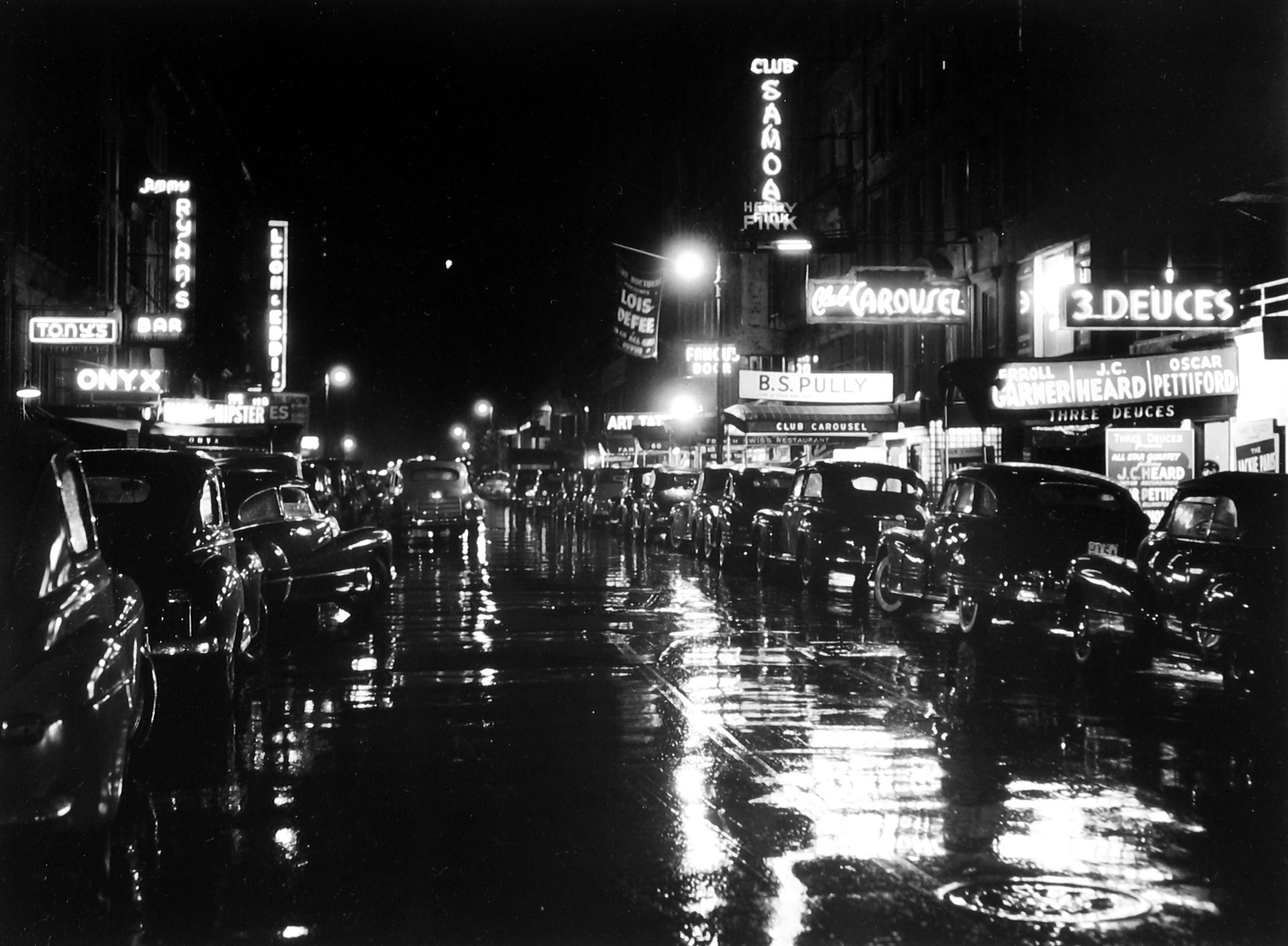 William Gottlieb - 52nd Street, Jazz Center of the World, 1948 - Howard Greenberg Gallery