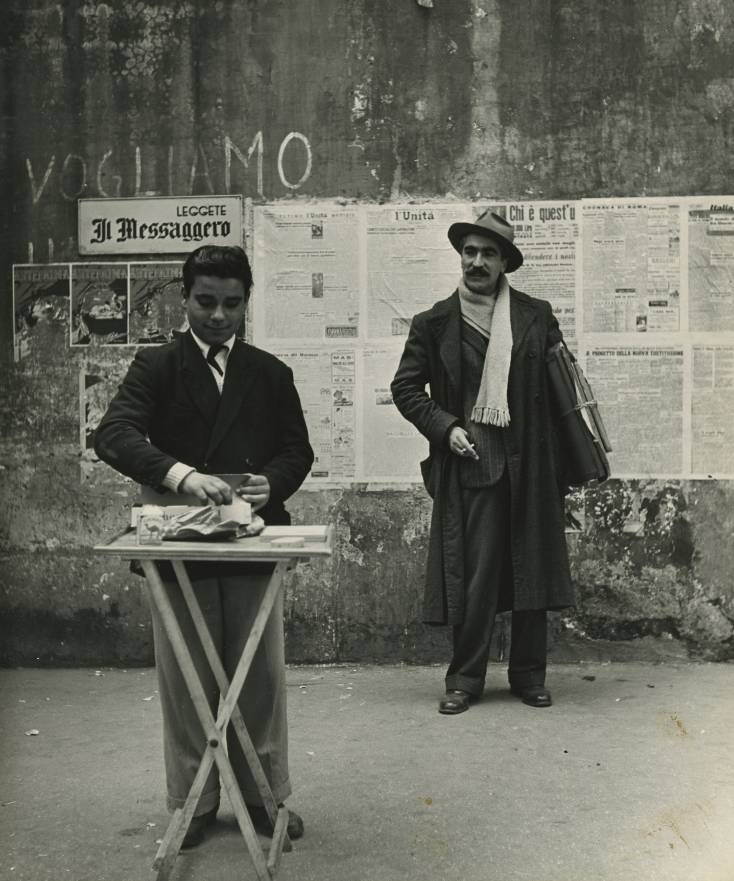 Orfeo Tamburi, Painter, Rome, 1947 Gelatin silver print; printed c.1947 16 1/8 x 13 1/2 inches