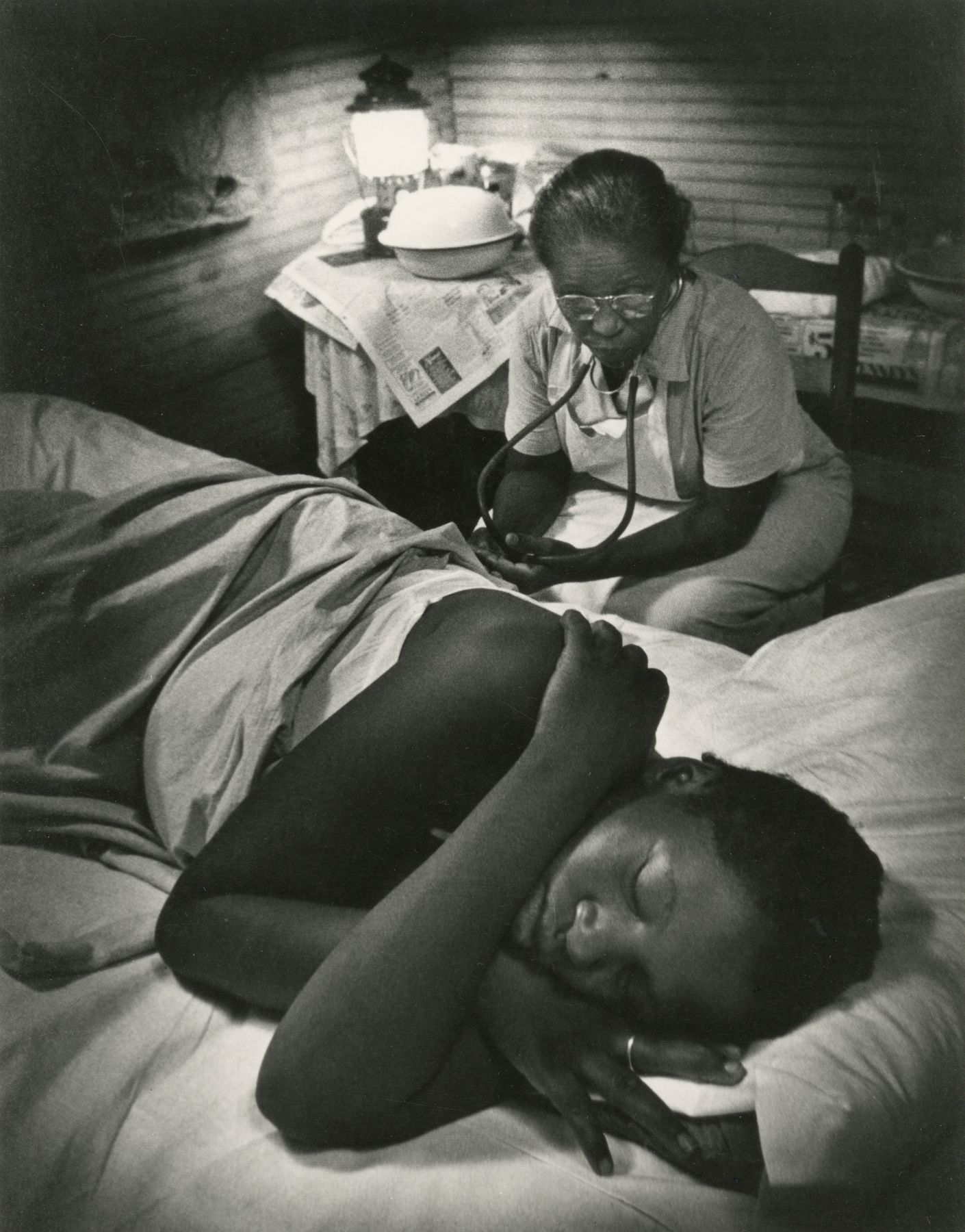 Untitled, from the series, "Nurse Midwife", 1951  Gelatin silver print  20 x 16 inches