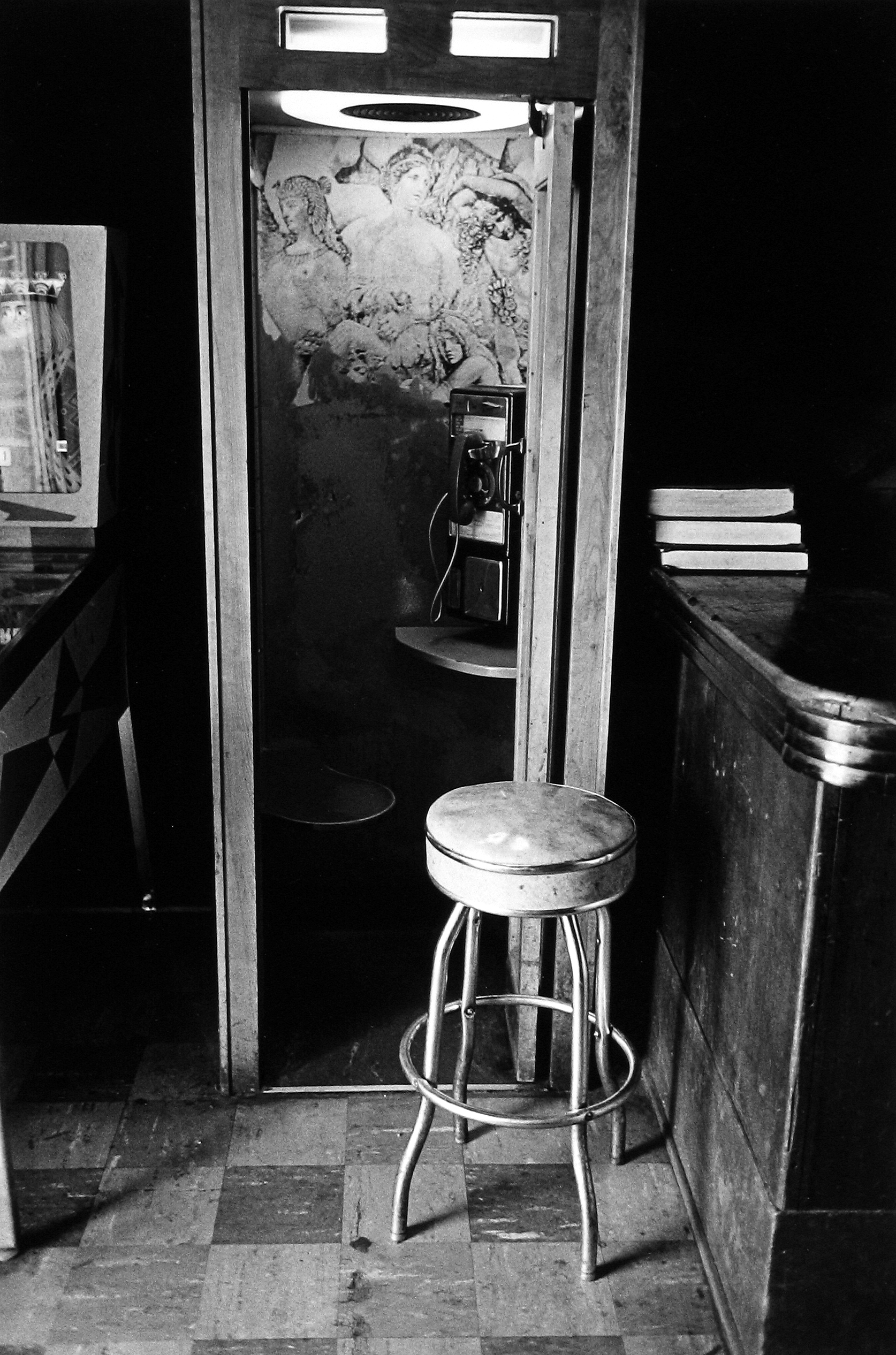 Tom Arndt - Phonebooth in a bar, St. Paul, Minnesota, 1973  - Howard Greenberg Gallery