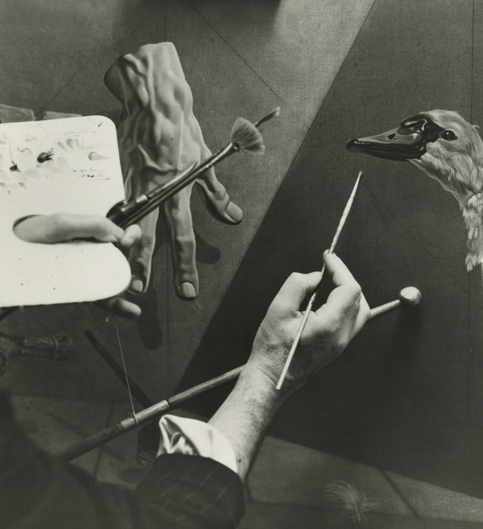 Dali's Hands, NYC, 1948 Gelatin silver print; printed c.1948 11 1/8 x 10 1/4 inches