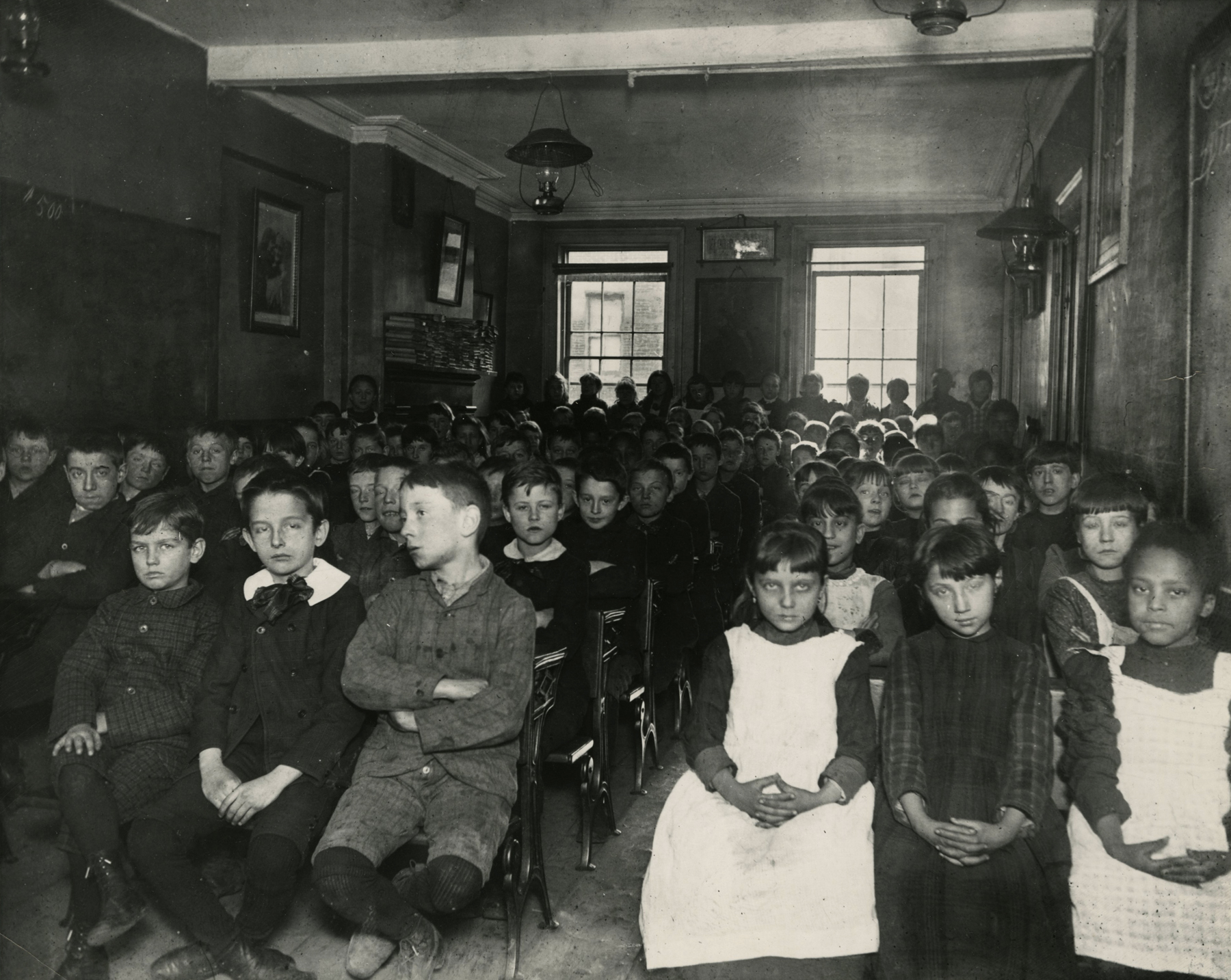 Jacob Riis - Industrial School in West 52nd Street Children's Aid Society, New York, c.1894 - Howard Greenberg Gallery