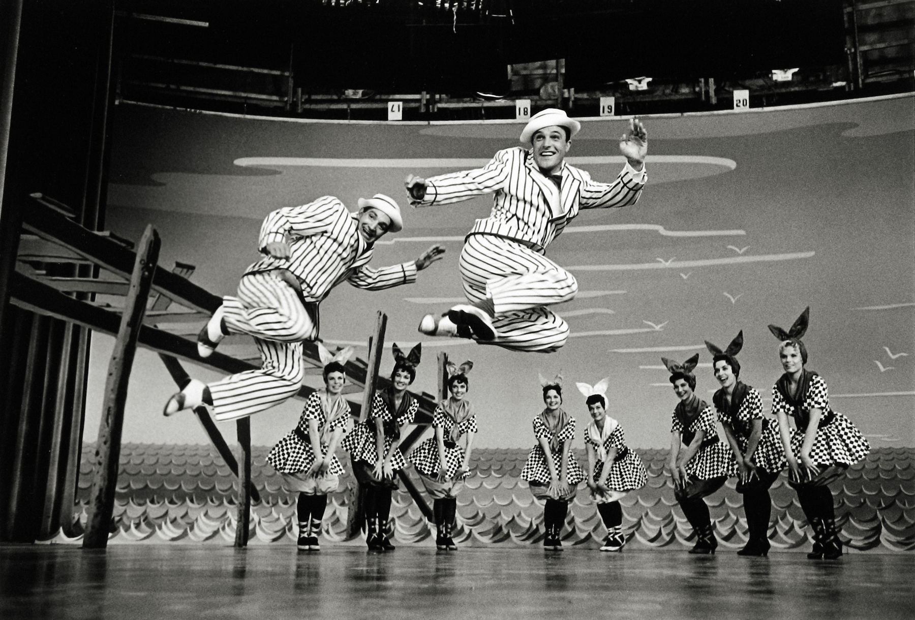 Dennis Stock - Untitled (Gene Kelly film production), 1950s - Howard Greenberg Gallery