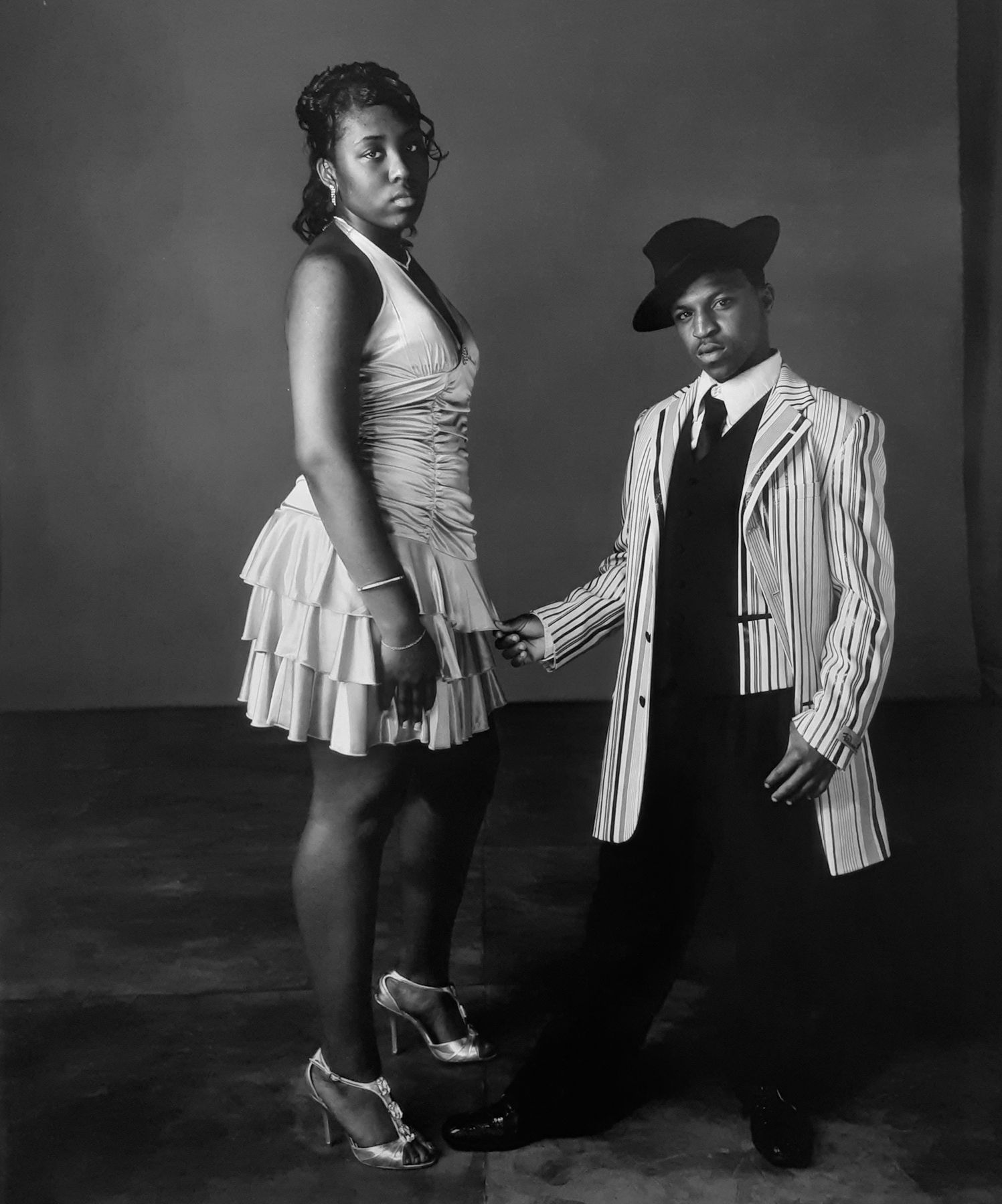 Robin Frazier and Keicon Cherry, Charlottesville Hight Prom, Charlottesville, VA, April 26, 2008  Polaroid  30 x 22 inches