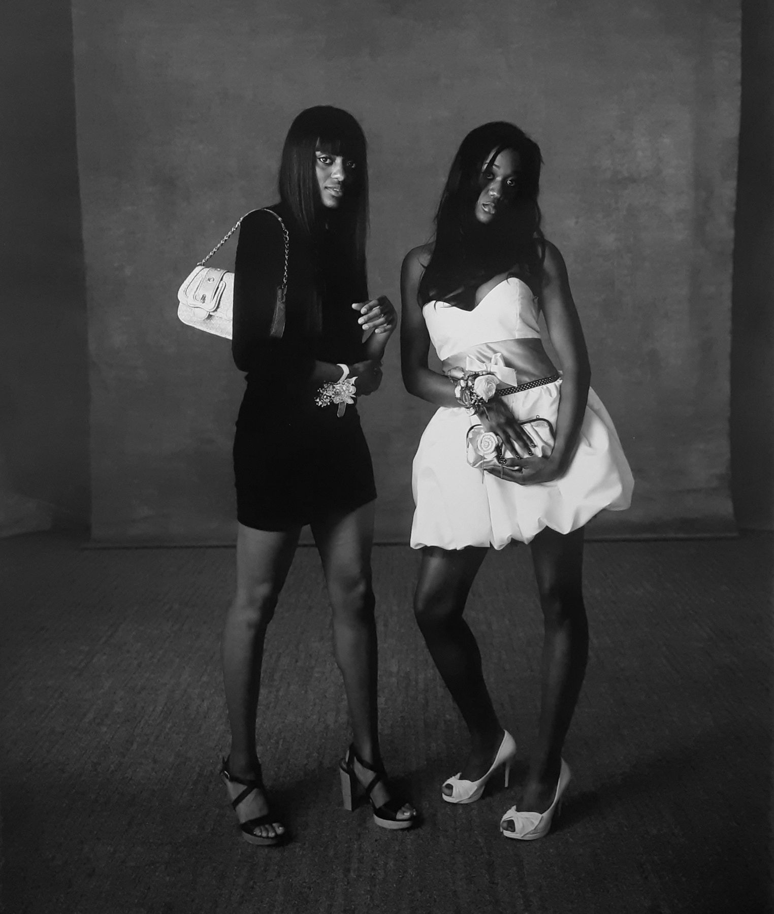 Valerie Emanuel and Cathy Jeffery, Palisades Charter High School Prom, Los Angeles, California, May 16, 2008  Polaroid  33 1/4 x 22 inches