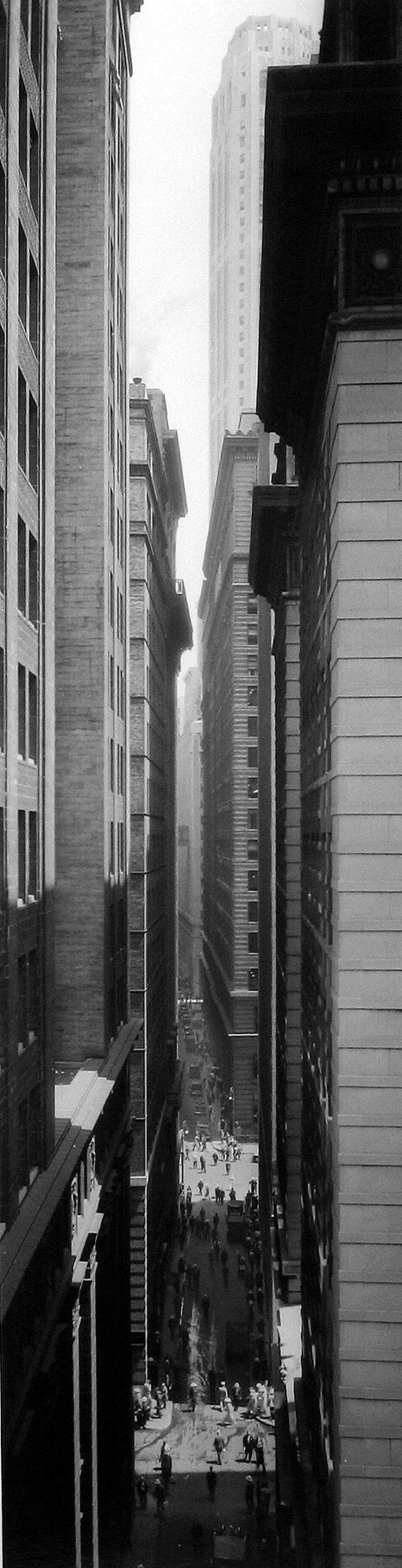 Exchange Place, 1934  Gelatin silver print; printed later  30 x 14 inches