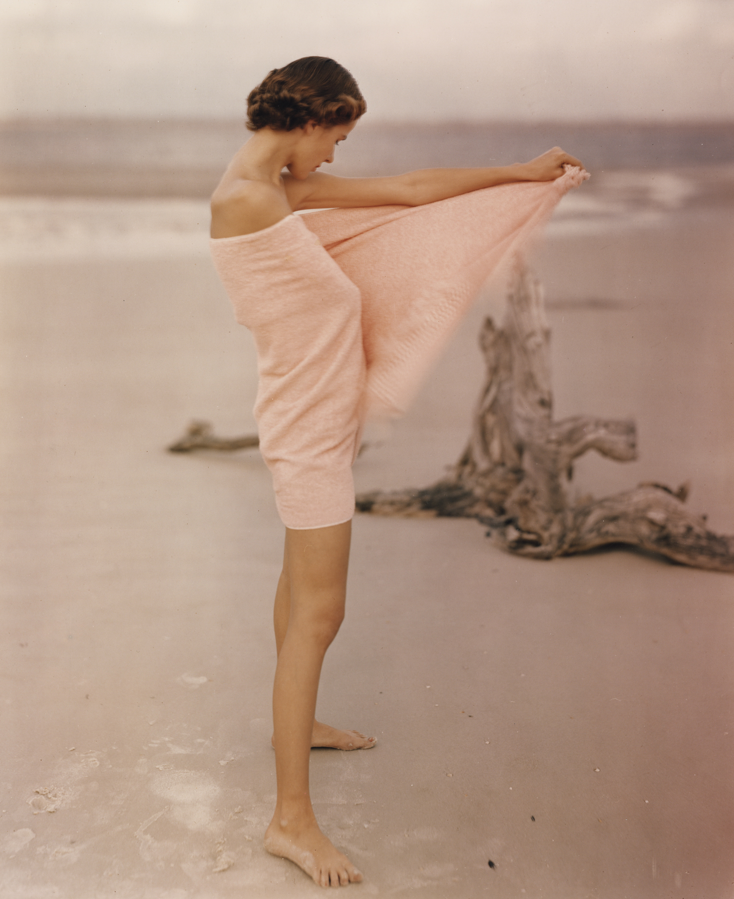 Carol McCarlson on the Beach, St. Augustine Florida, 1948 Chromogenic print; printed later 16 1/2 x 13 1/2 inches