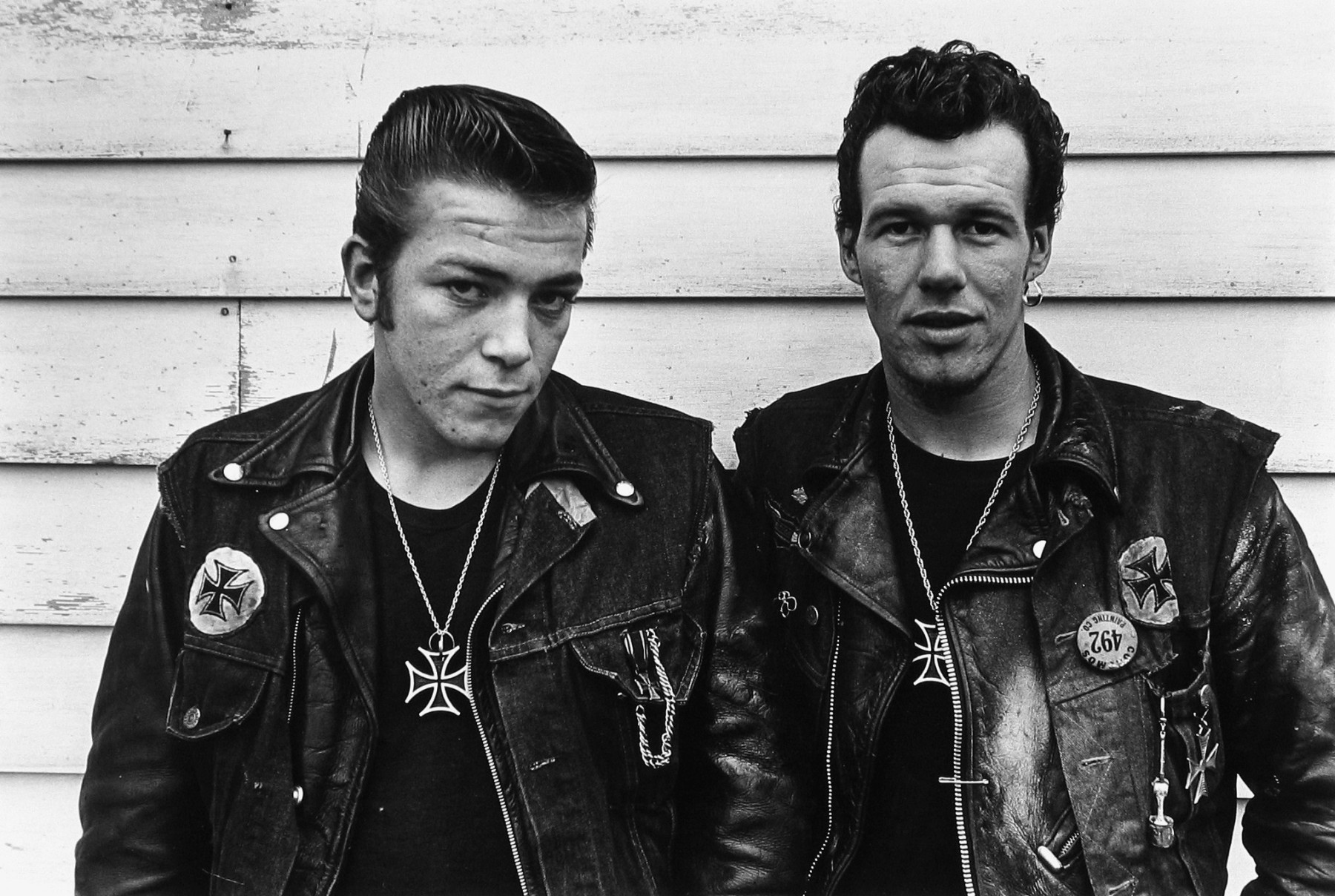 Danny Lyon, Sparky and Cowboy, Schereville, Indiana, from "The Bikeriders, 1963-1966", 1965