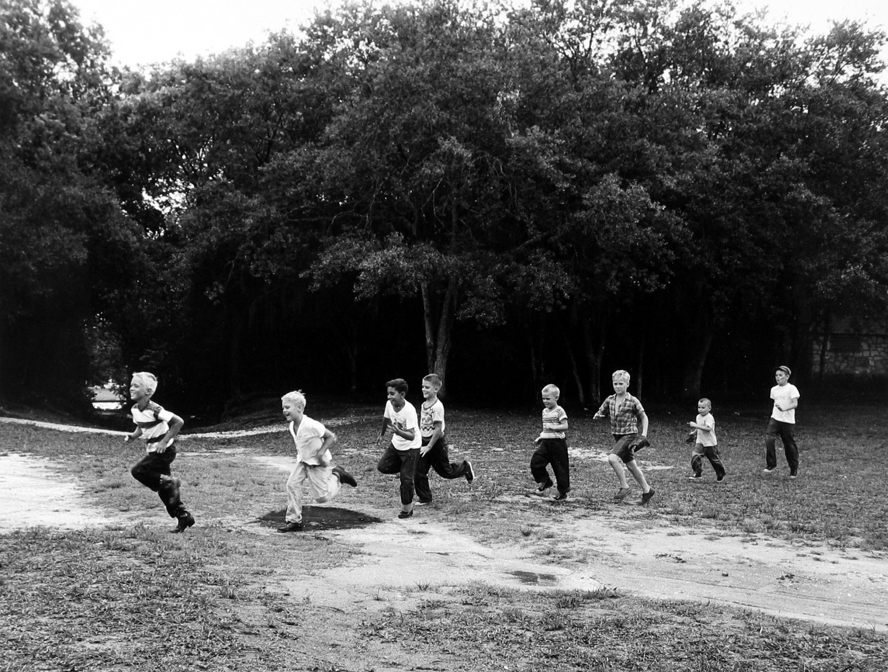 Ray Fisher, Children in Park - Follow the Leader, Miami, FL, 1957