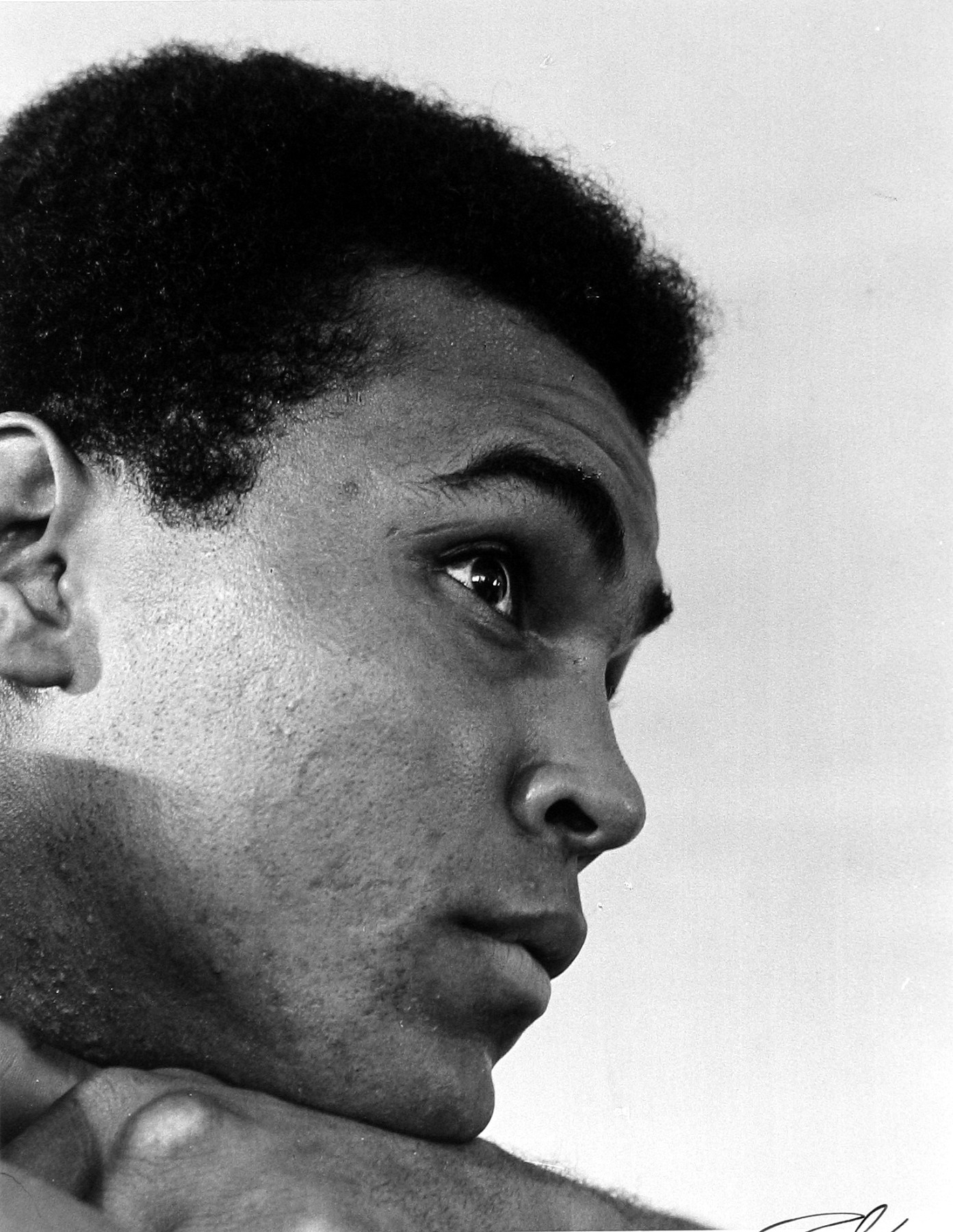 Muhammad Ali, profile portrait, 1987
