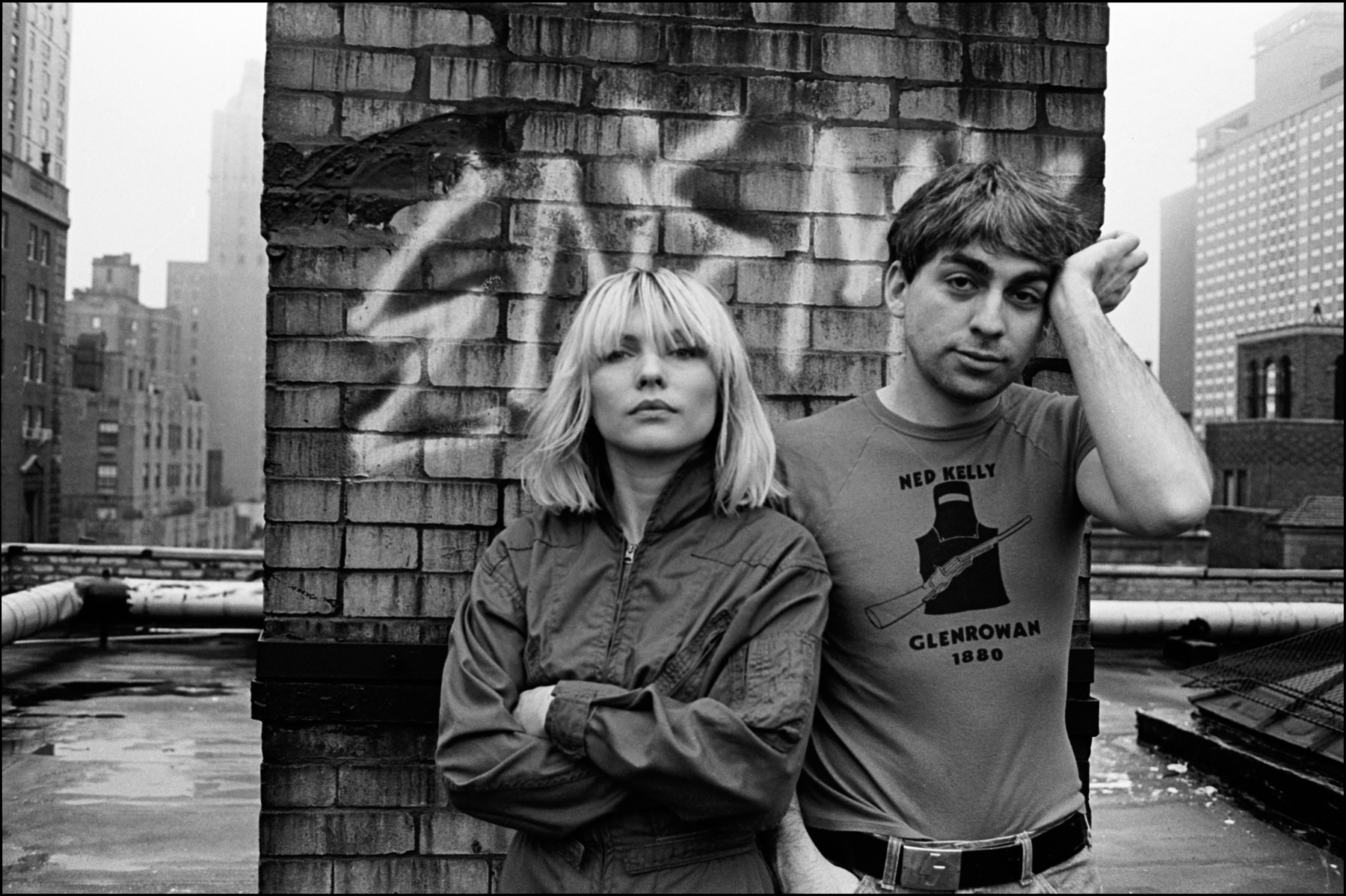 Debbie Harry and Chris Stein of Blondie on their Midtown Roof, New York City 1980