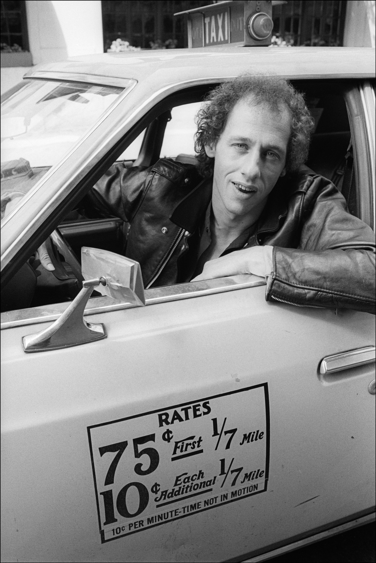 Guitarist Mark Knopfler of Dire Straits Drives a Taxi, New York City, 1979