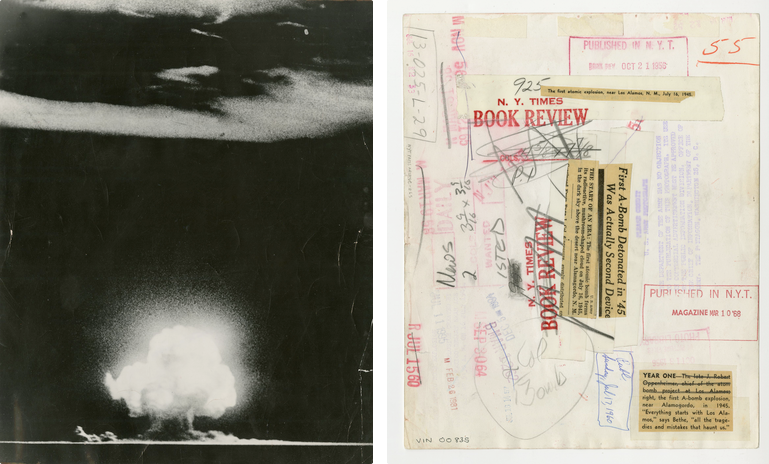 Photographer Unknown, The first atomic explosion, near Los Alamos, New Mexico, July 16, 1945