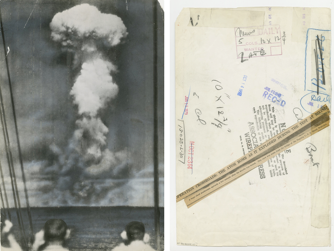 Photographer Unknown, The atom bomb as it exploded during the test at Bikini, 1946