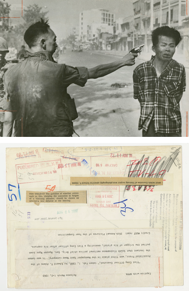 Eddie Adams, Nguyen Ngoc Loan, the national police chief of South Vietnam, executed a Viet Cong fighter, Nguyen Van Lem, in Saigon, February 1, 1968