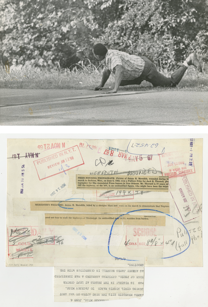 Jack R. Thornell, James H. Meredith shot during Civil Rights march to Jackson, Mississippi, June 6, 1966