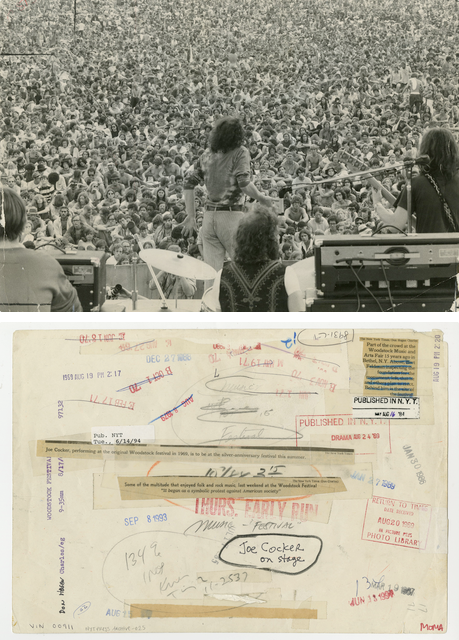 Photographer Unknown, Joe Cocker performing at the original Woodstock festival, August 17, 1969