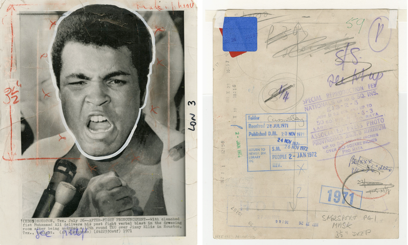 Photographer Unknown, Muhammad Ali speaking after his 12th round TKO over Jimmy Ellis in Houston, July 26, 1971