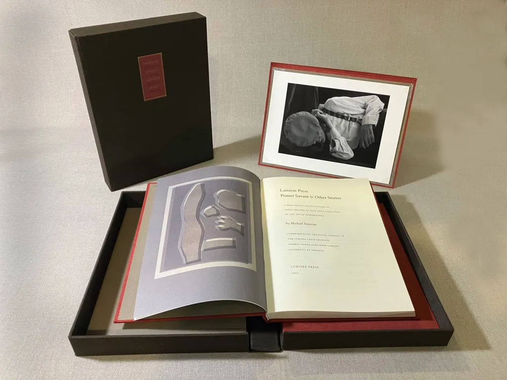 Lumiere Press: Printer Savant & Other Stories, folio edition with gelatin-silver print and clamshell box