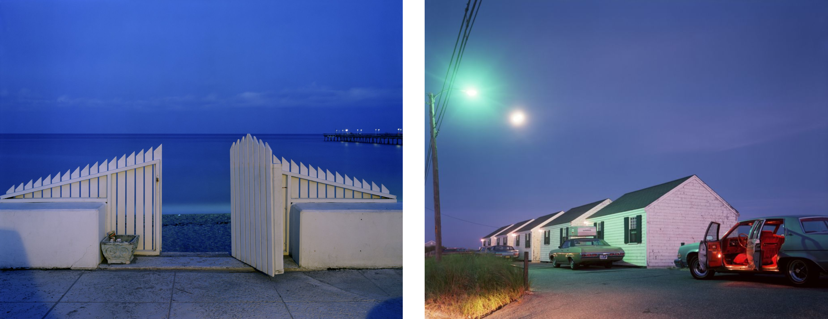 Left: Red Interior, Provincetown, Massachusetts, 1977  Right: Fort Lauderdale, Florida, 1977